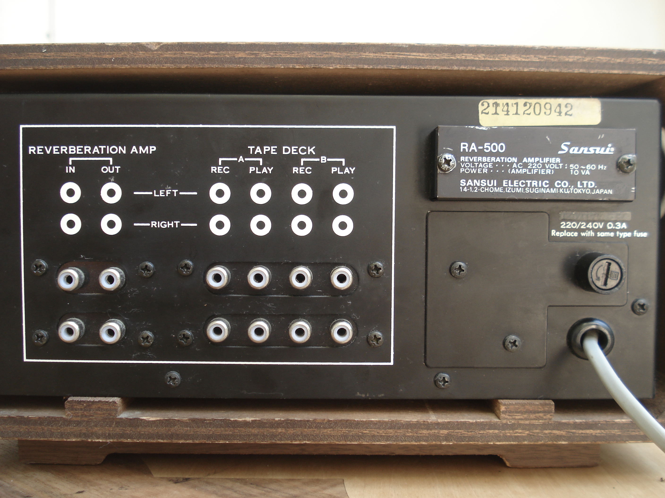 Photo Sansui RA500 Sansui Reverberation amplifier RA500 (439812