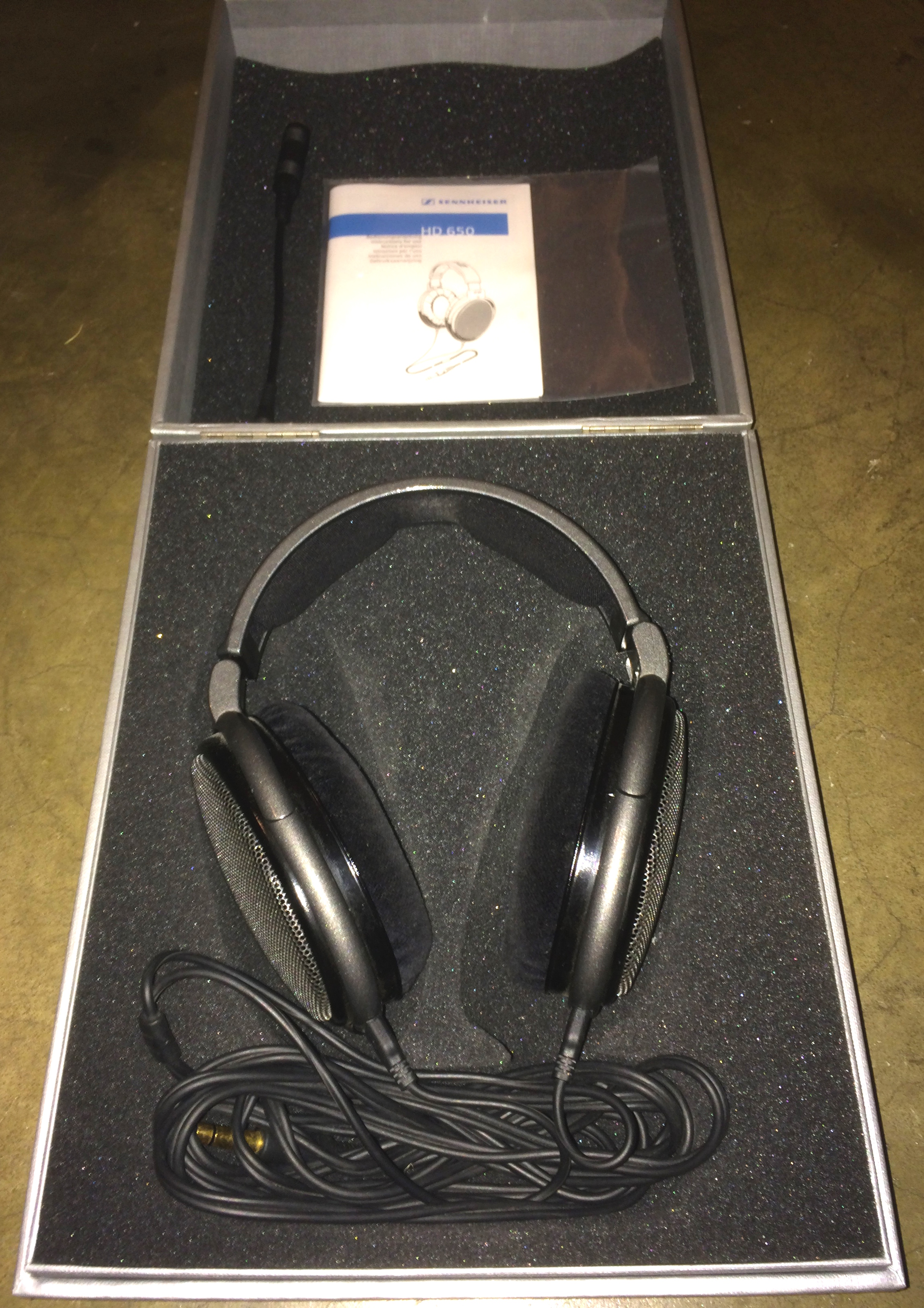 HD650 SENNHEISER 本体と付属ケーブル - ヘッドフォン