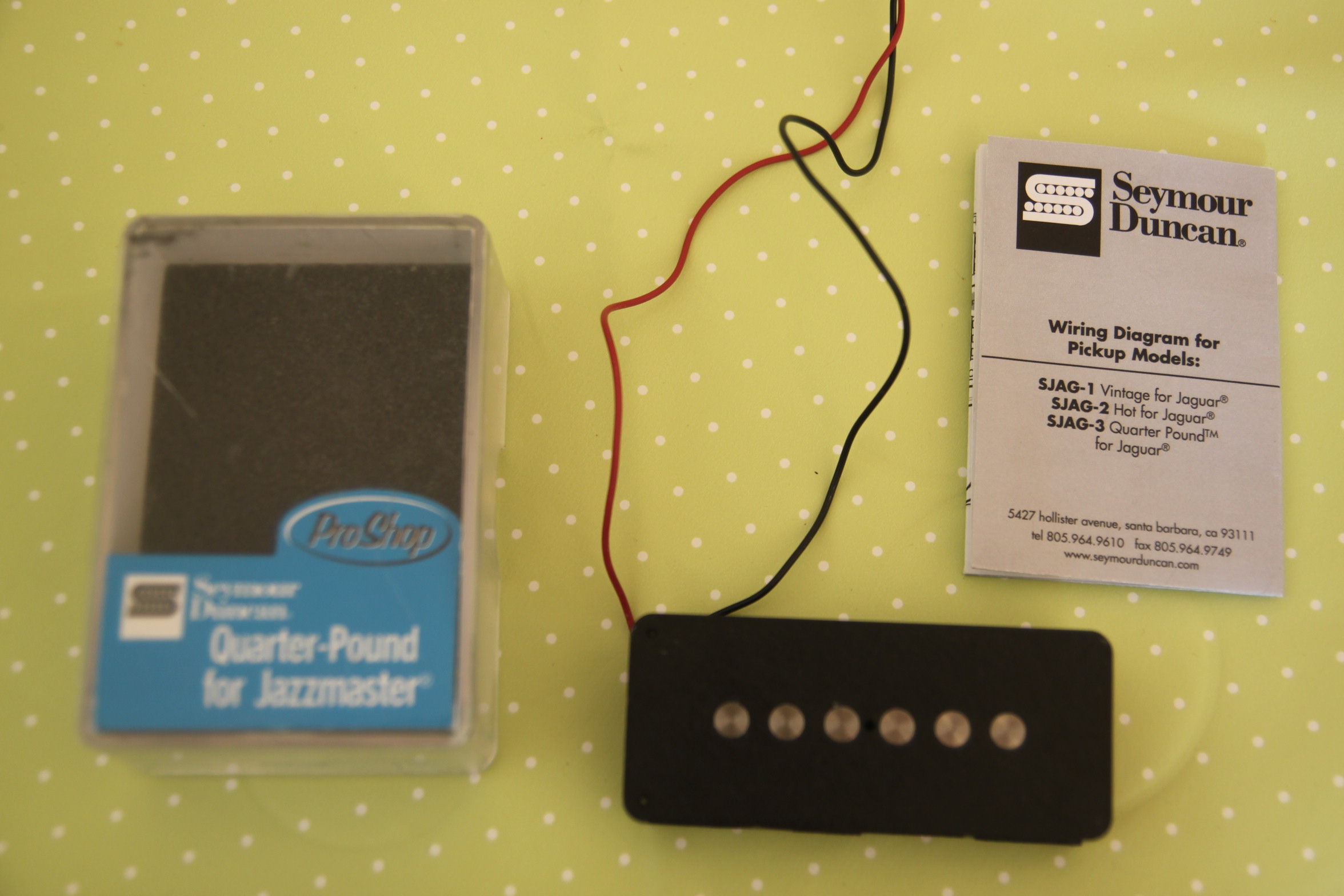 SJM-3B Quarter Pound Jazzmaster Bridge Seymour Duncan - Audiofanzine