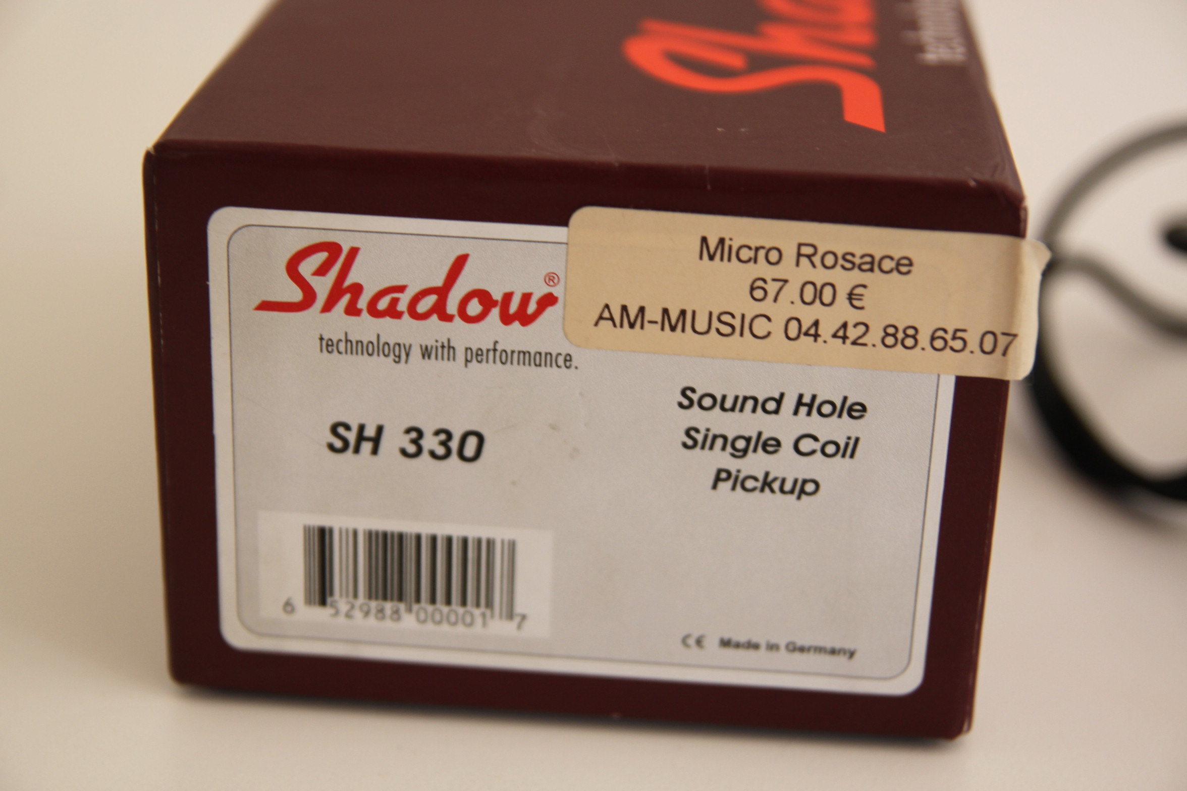 SH 330 Acoustic Single-Coil Pickup Shadow - Audiofanzine