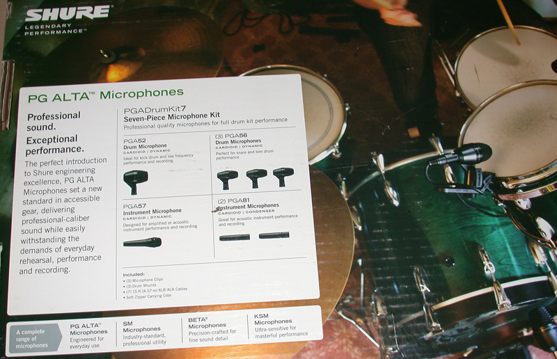 Shure PGA Drum Kit 7 Drum Mic Kit