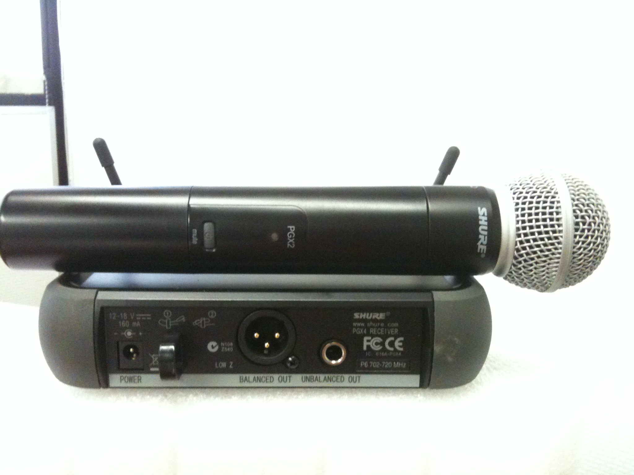 SHURE PGX2/PGX4 ワイヤレスマイク - オーディオ機器