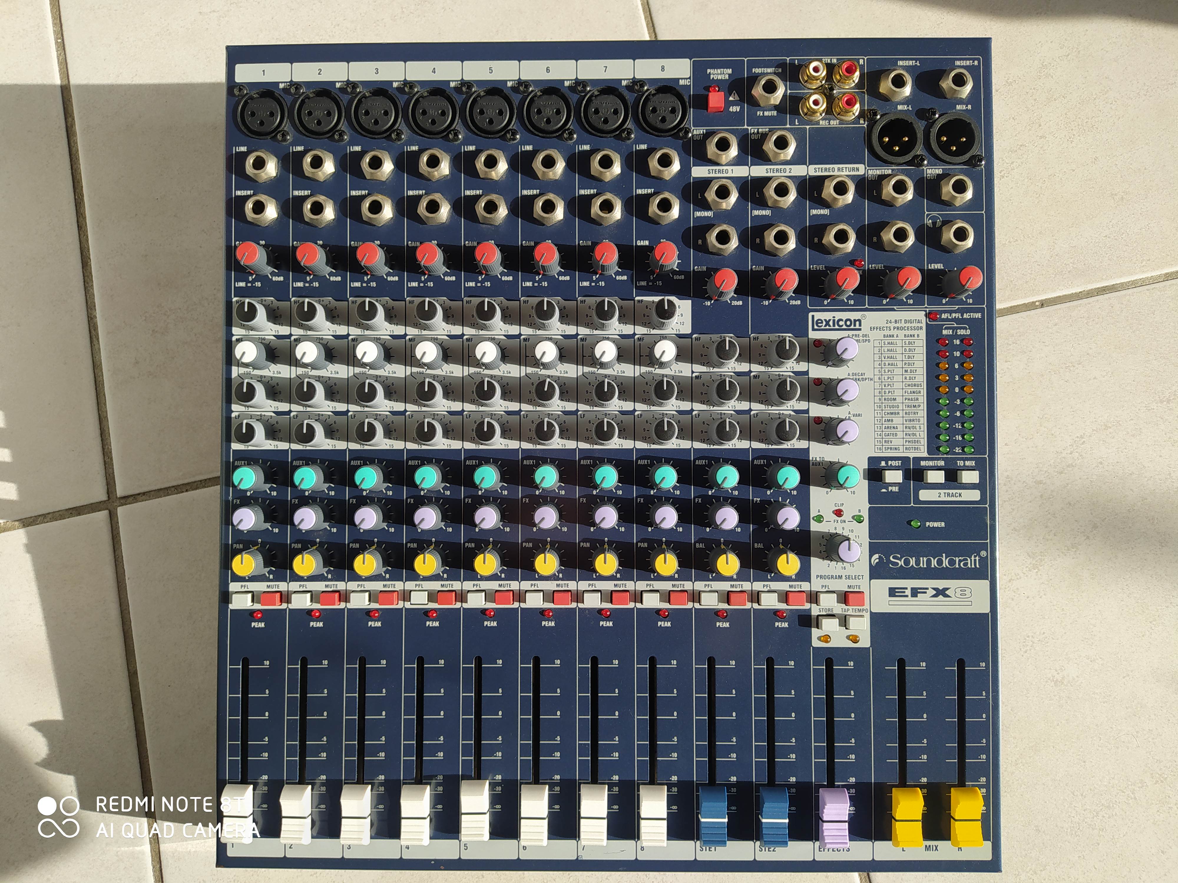 EFX8 - Soundcraft EFX8 - Audiofanzine