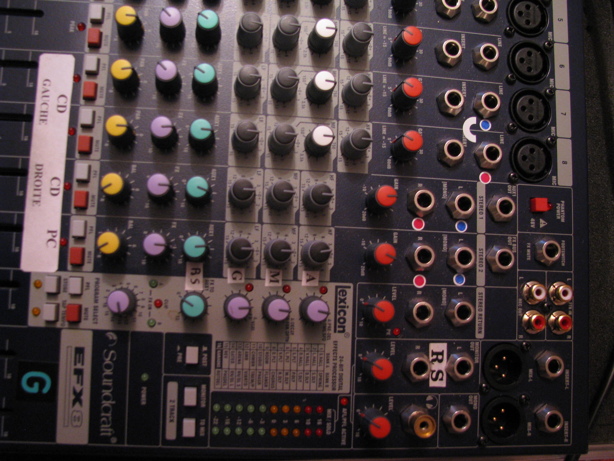 Soundcraft EFX8 アナログミキサー-
