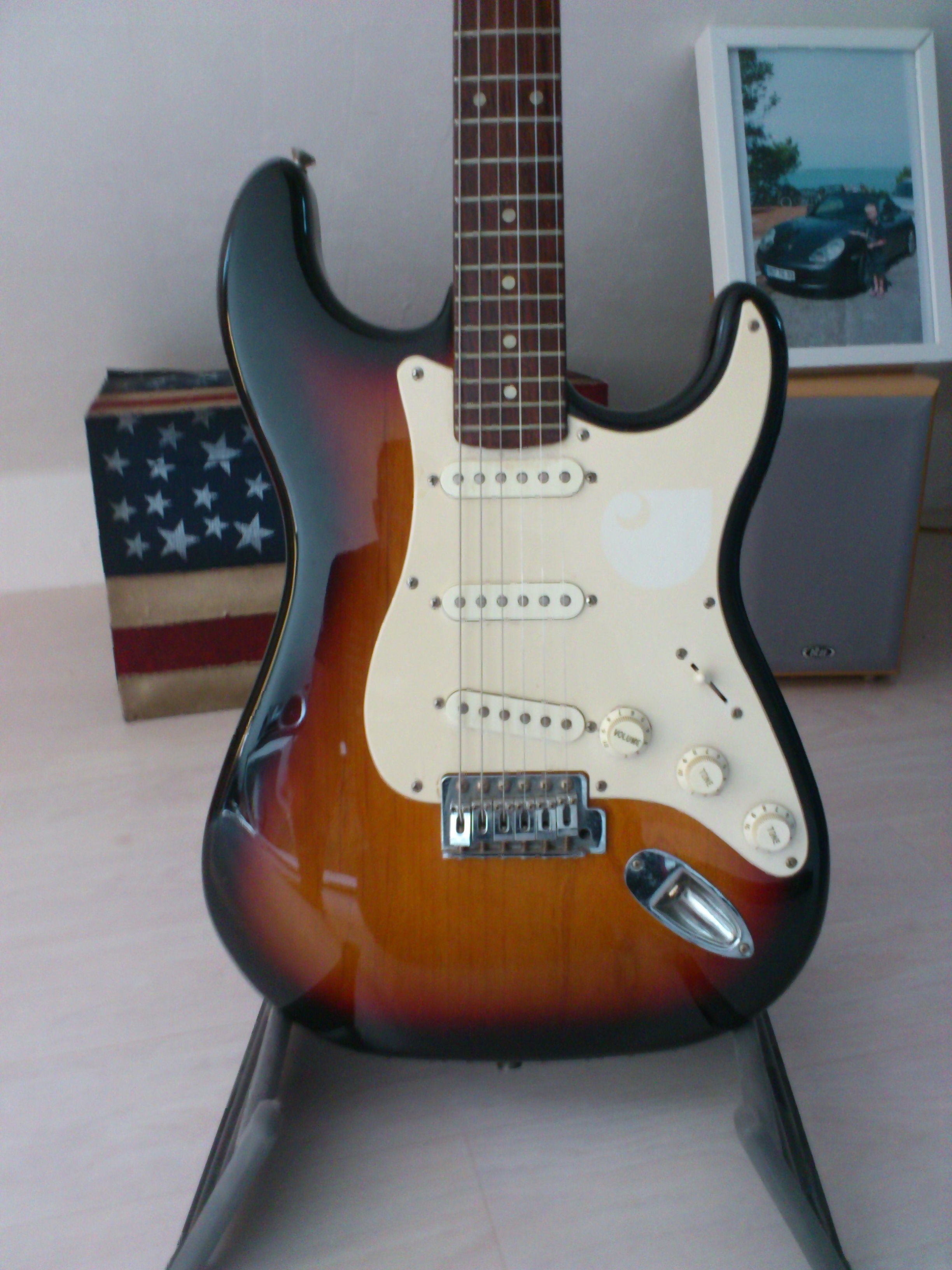 4498】 PU交換 Squier standard Stratocaster - エレキギター