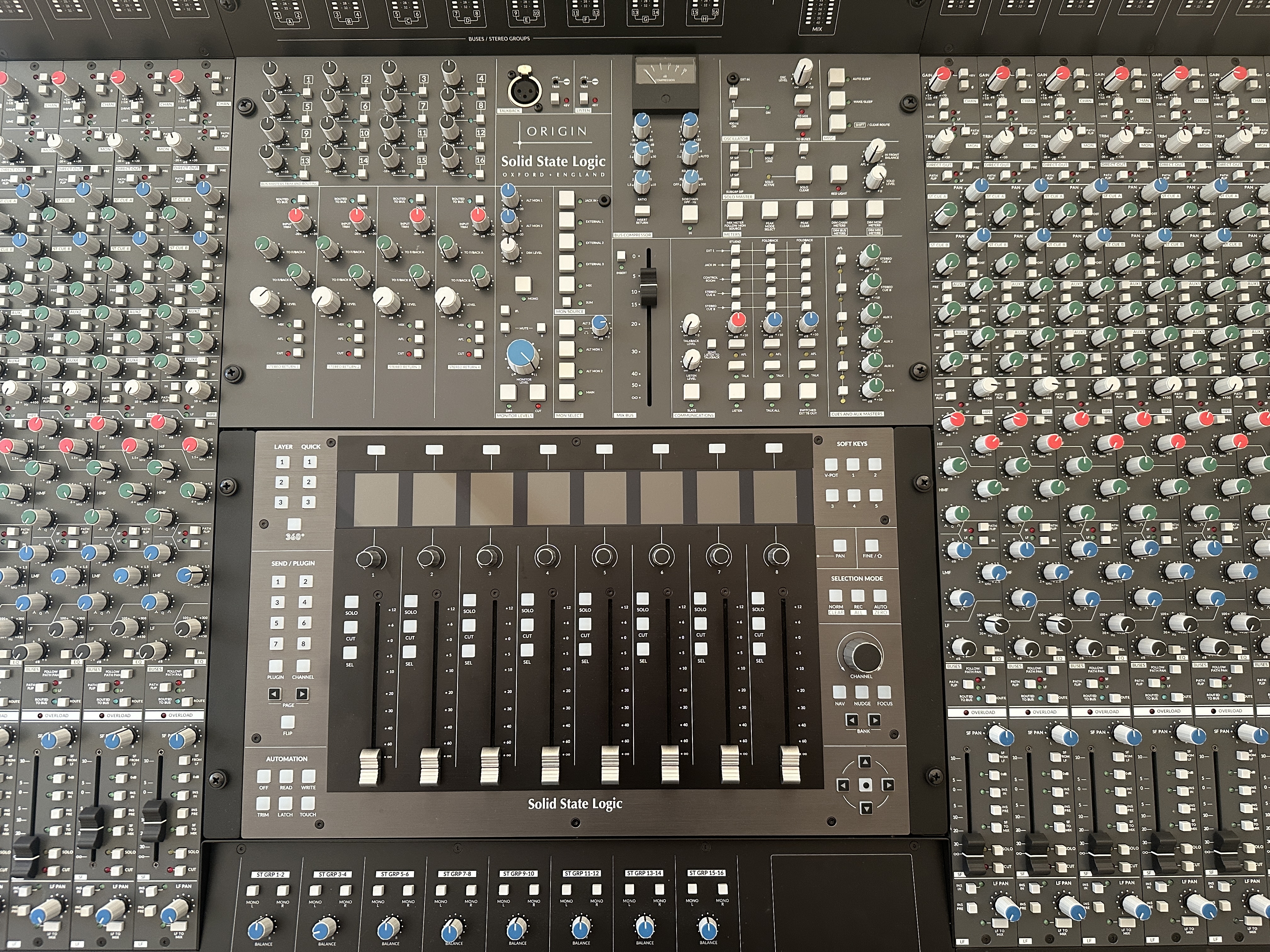 Ssl Origin Console Rear Panel SSL Origin 32 Mixer - Audiofanzine