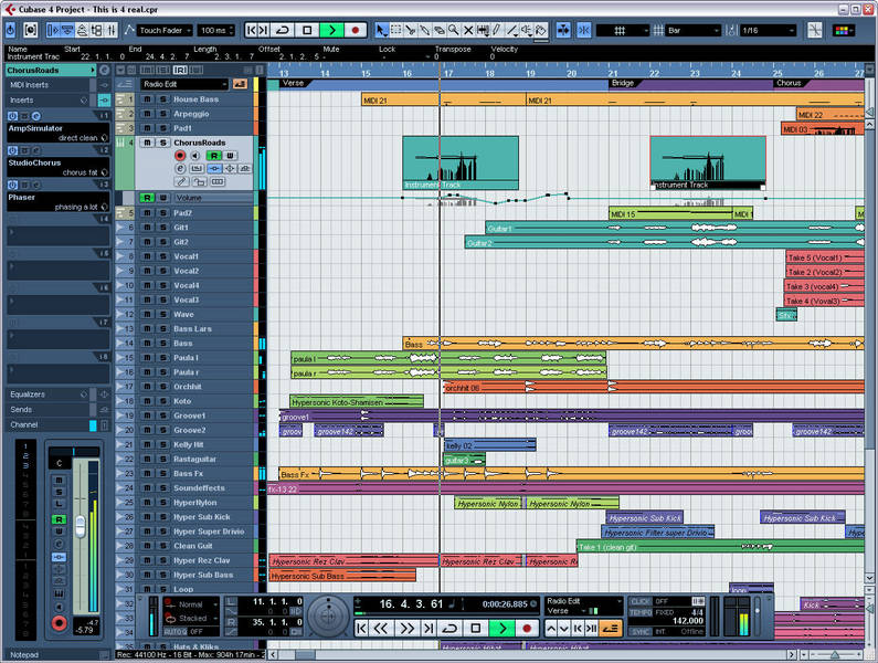 cubase 4 comparison chart