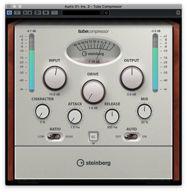 Photo Steinberg Cubase Pro 9.5 : Tube Compressor (#2031295) - Audiofanzine