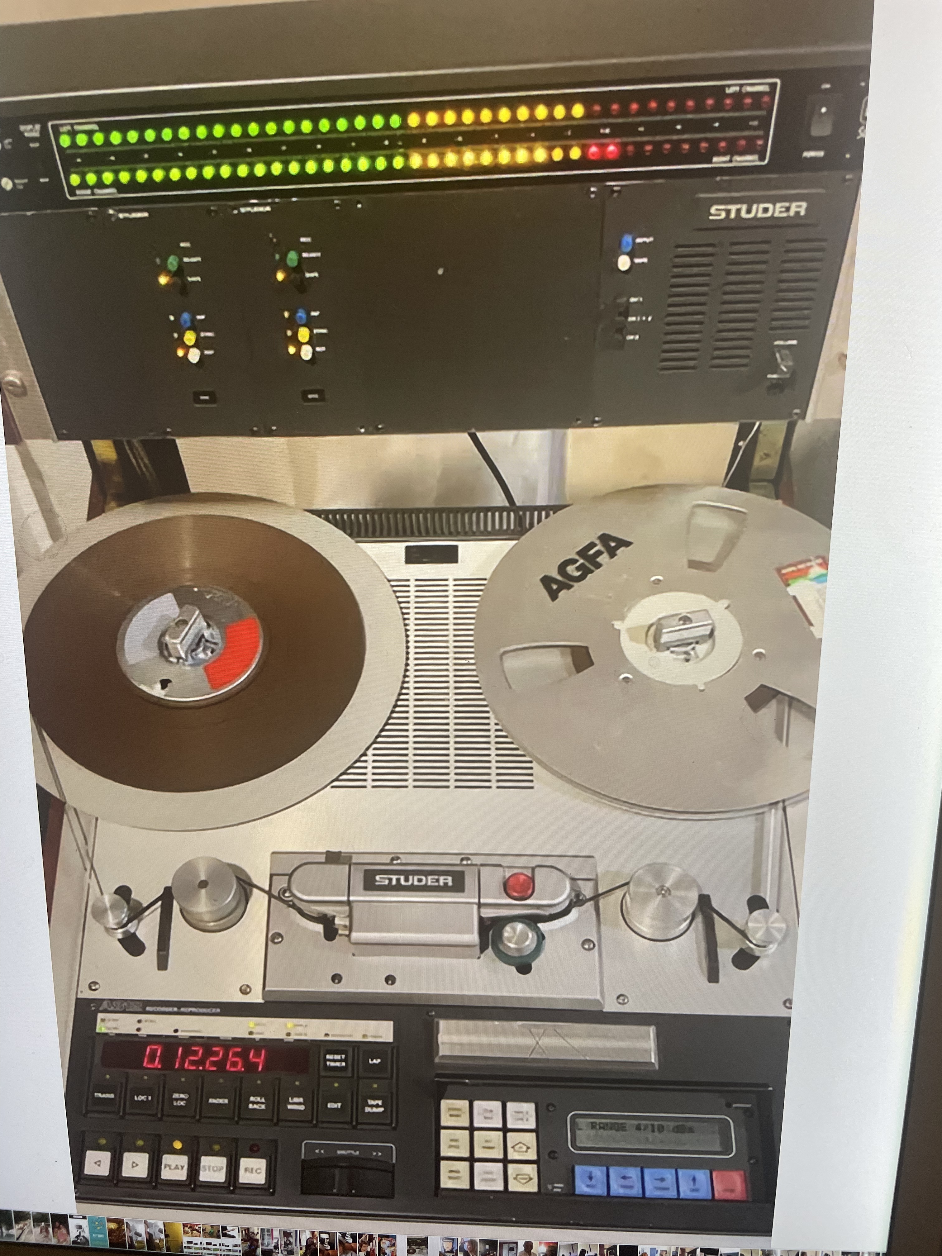 Studer A812 reel to reel tape recorder 