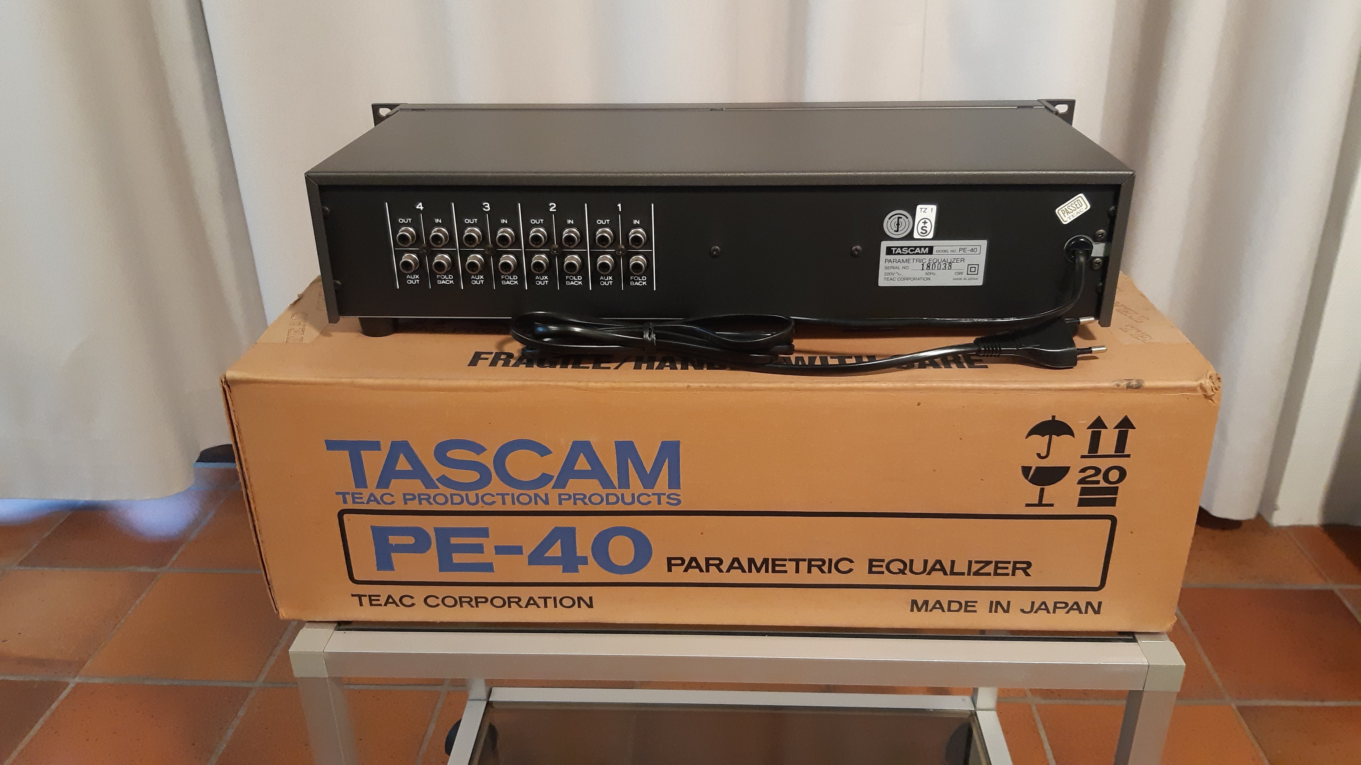 Tascam PE40 home studio de Patrice Mazmanian
