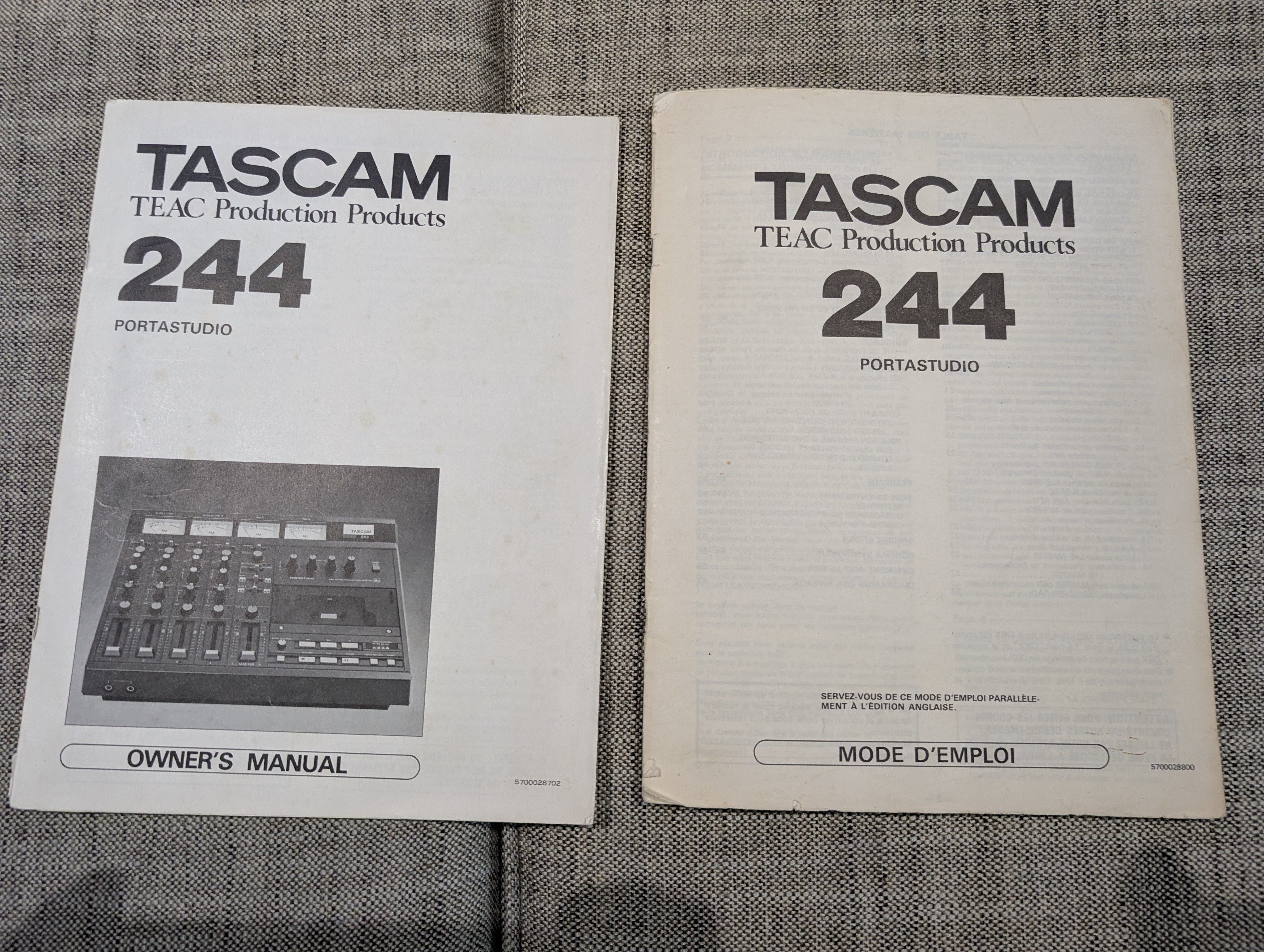 Portastudio 244 - Tascam Portastudio 244 - Audiofanzine
