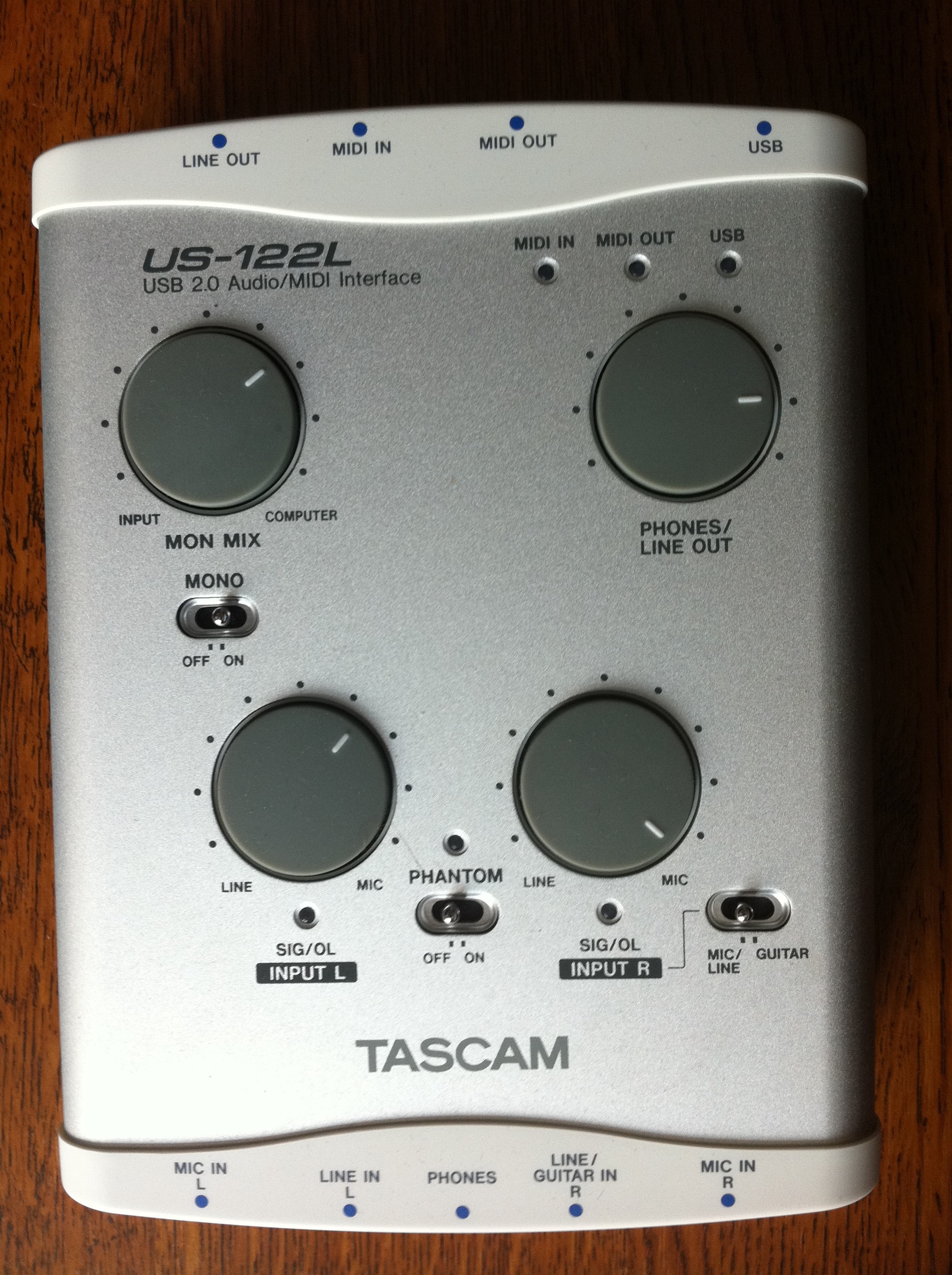 tascam us122l driver windows 10