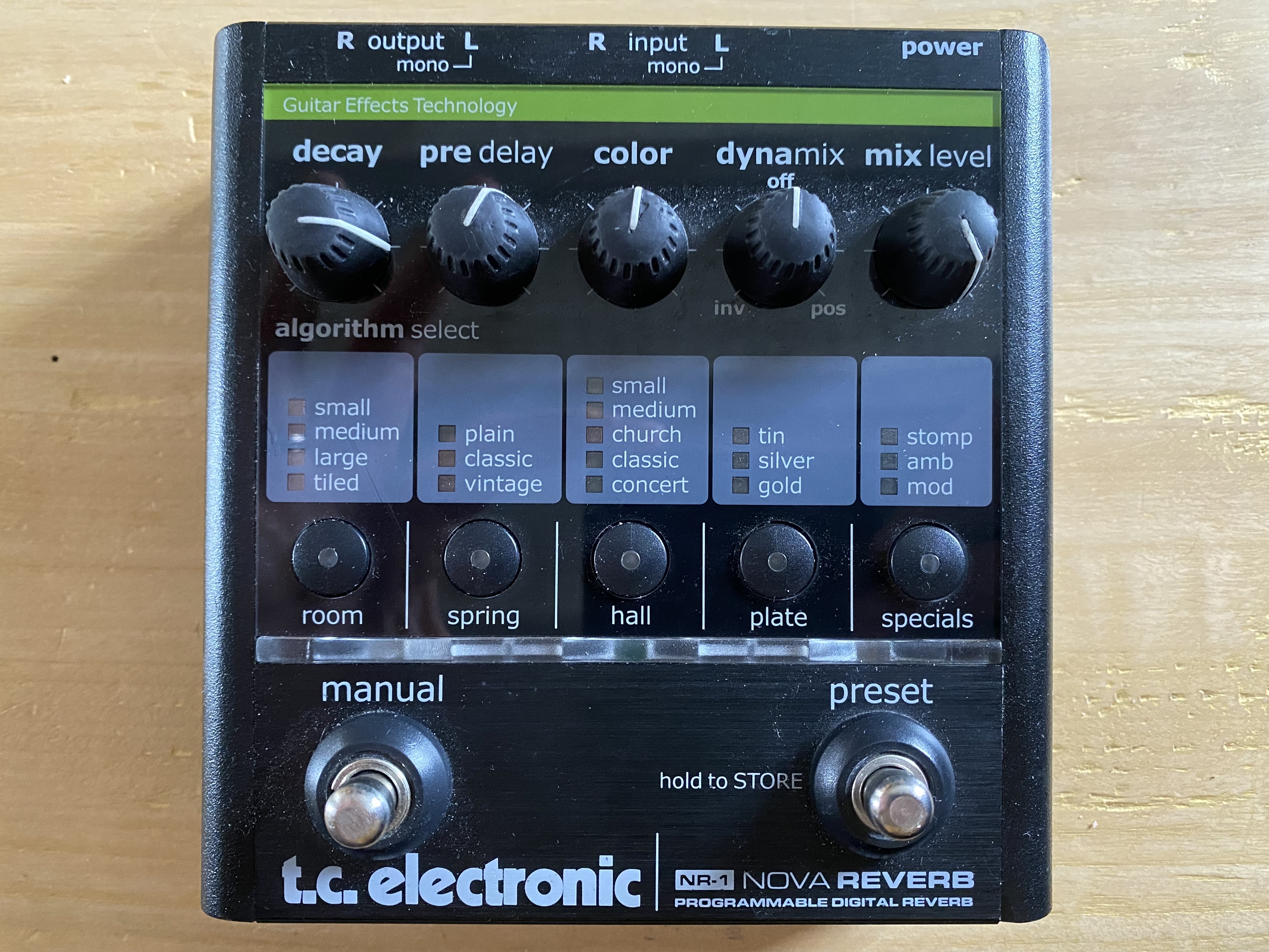 NR-1 Nova Reverb - TC Electronic NR-1 Nova Reverb - Audiofanzine