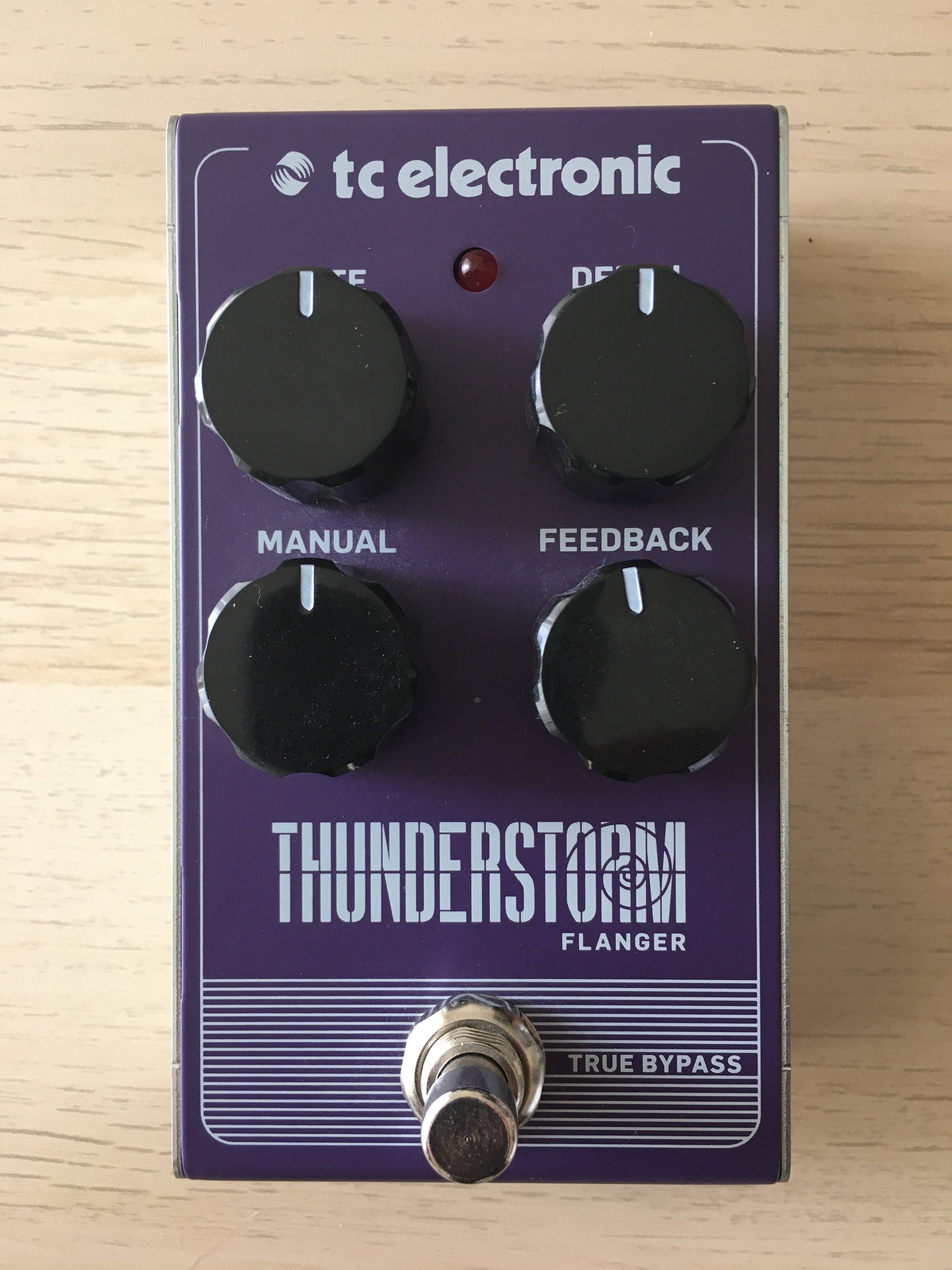 TC Electronic Pédale de guitare électrique avec effet unique Thunderstorm Flanger 