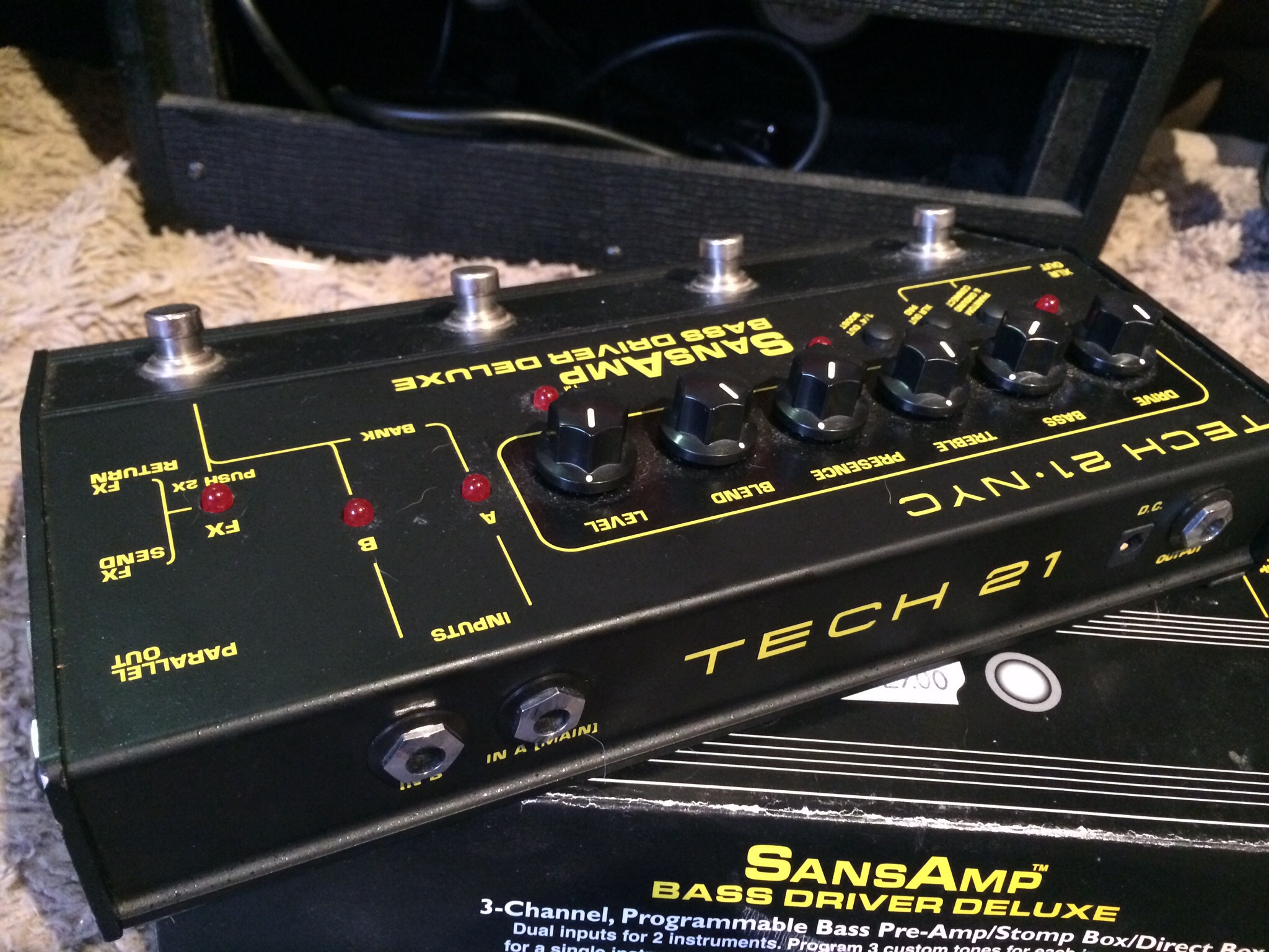 Photo Tech 21 SansAmp Bass Driver Deluxe : Tech 21 SansAmp Bass Driver ...