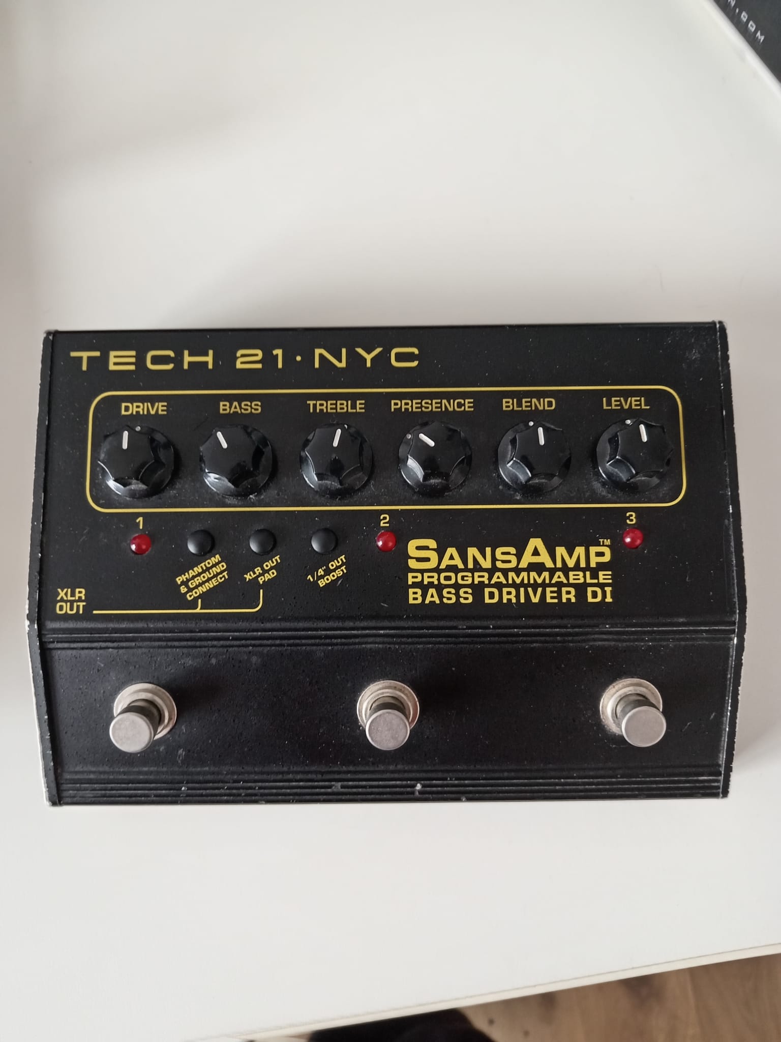 SansAmp Bass Driver DI Programmable Tech 21 - Audiofanzine