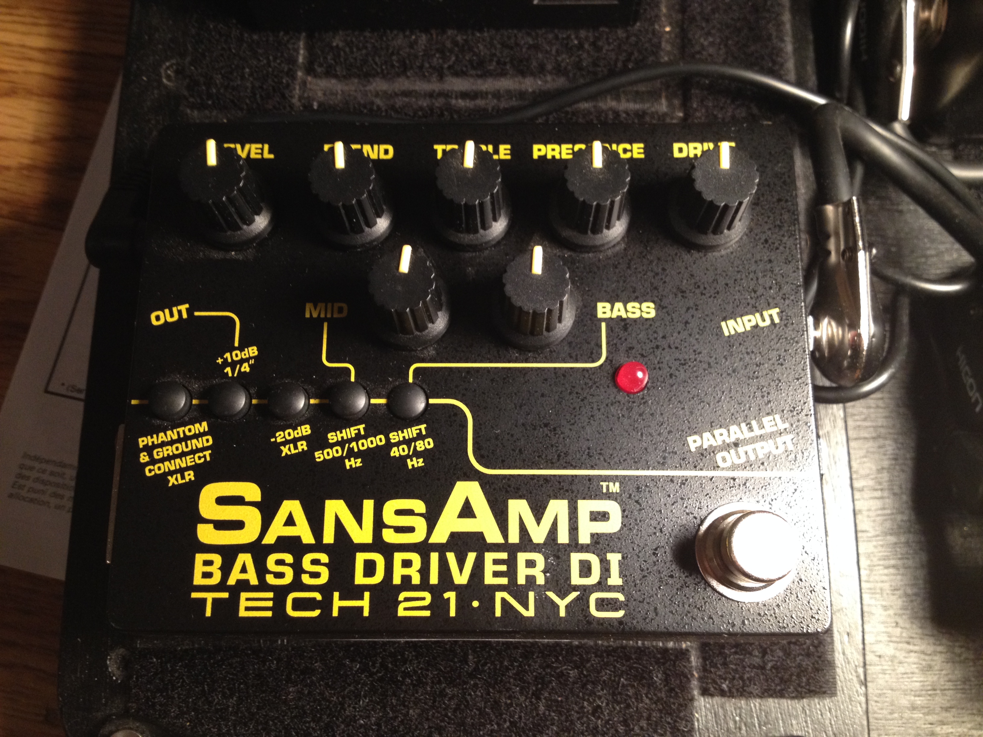 Sansamp bass driver di схема