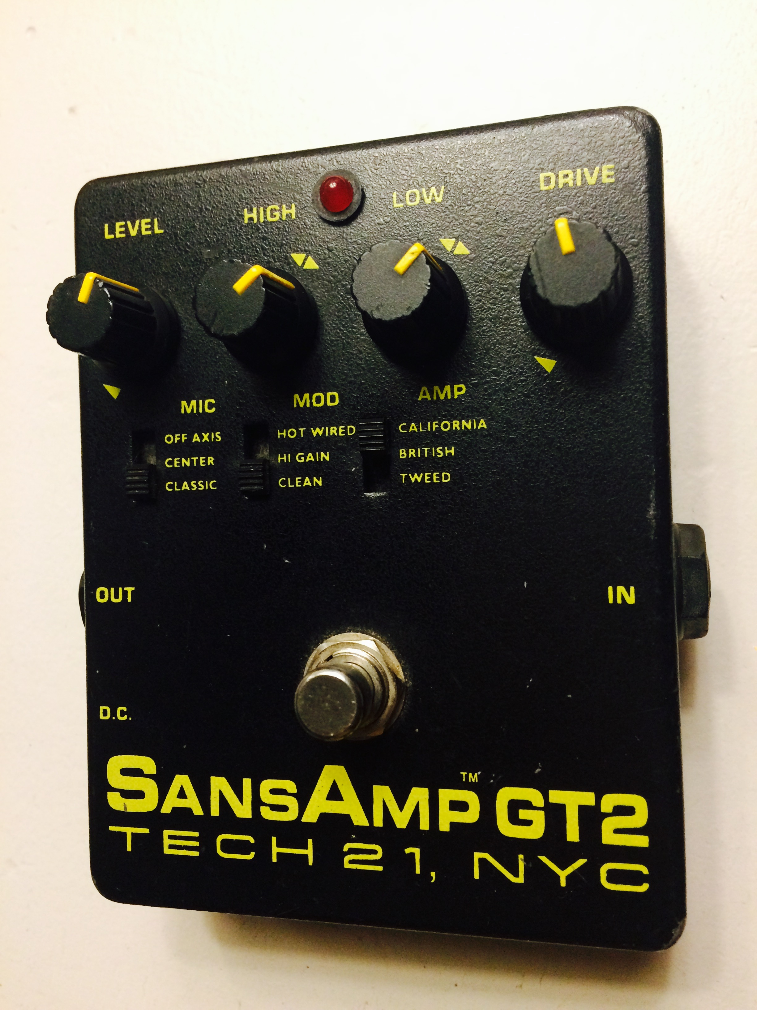SANSAMP GT2 - Tech 21 SansAmp GT2 - Audiofanzine