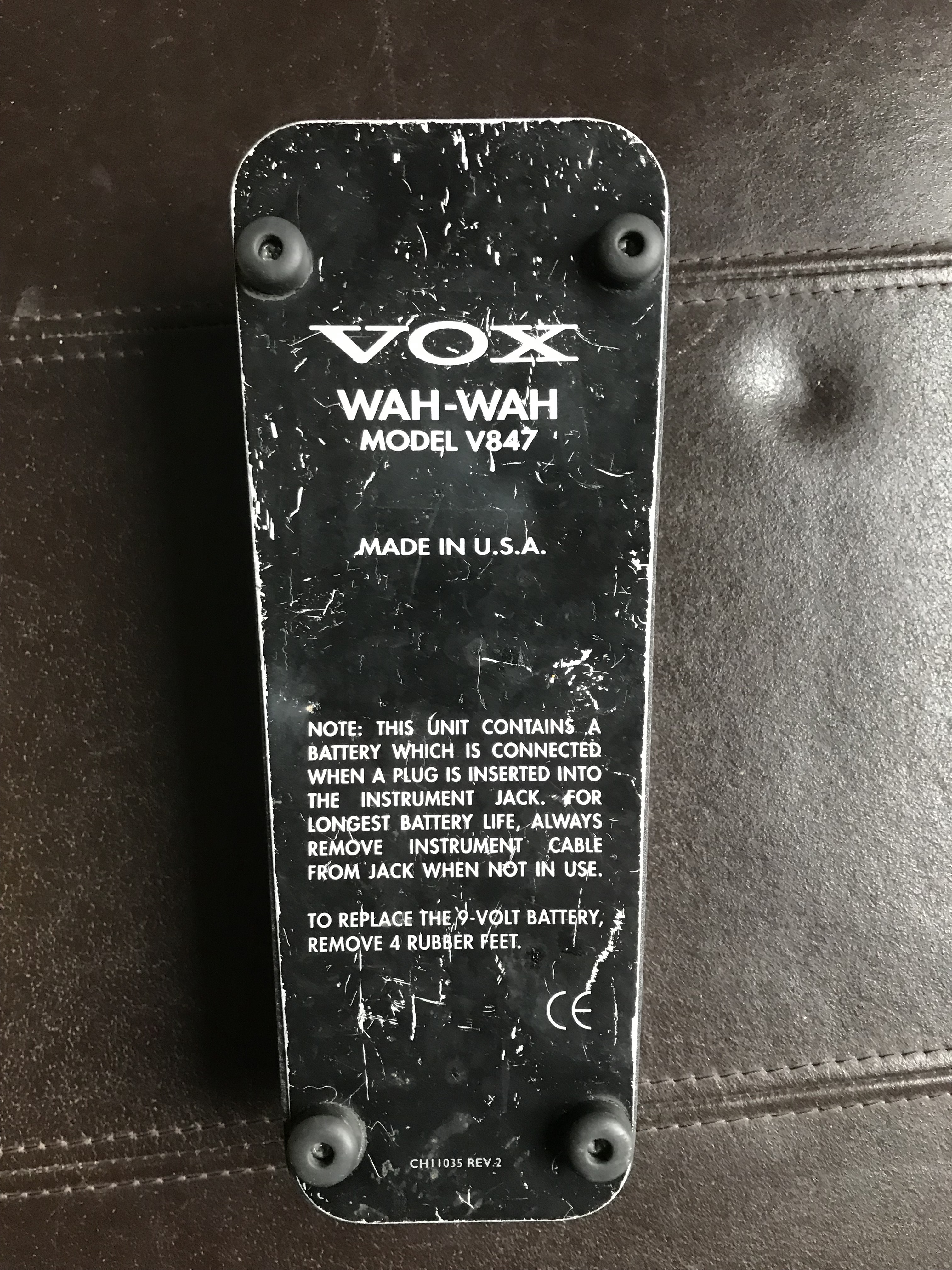 V845 Wah Wah Pedal Vox V845 Wah Wah Pedal Audiofanzine