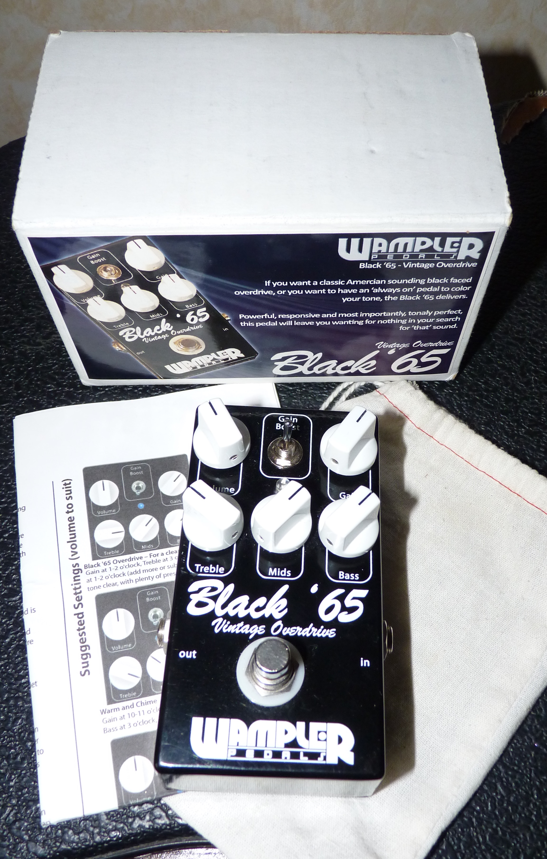 Photo Wampler Pedals Black '65 Vintage Overdrive : Wampler Pedals Black