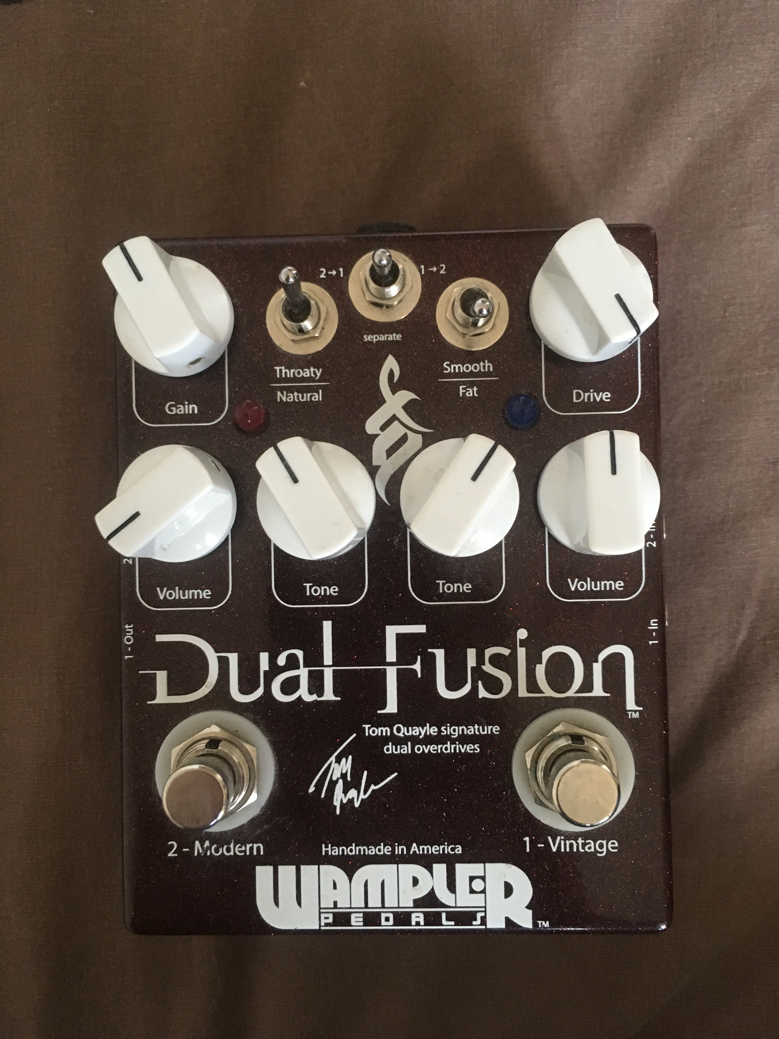 DUAL FUSION - Wampler Pedals Dual Fusion - Audiofanzine