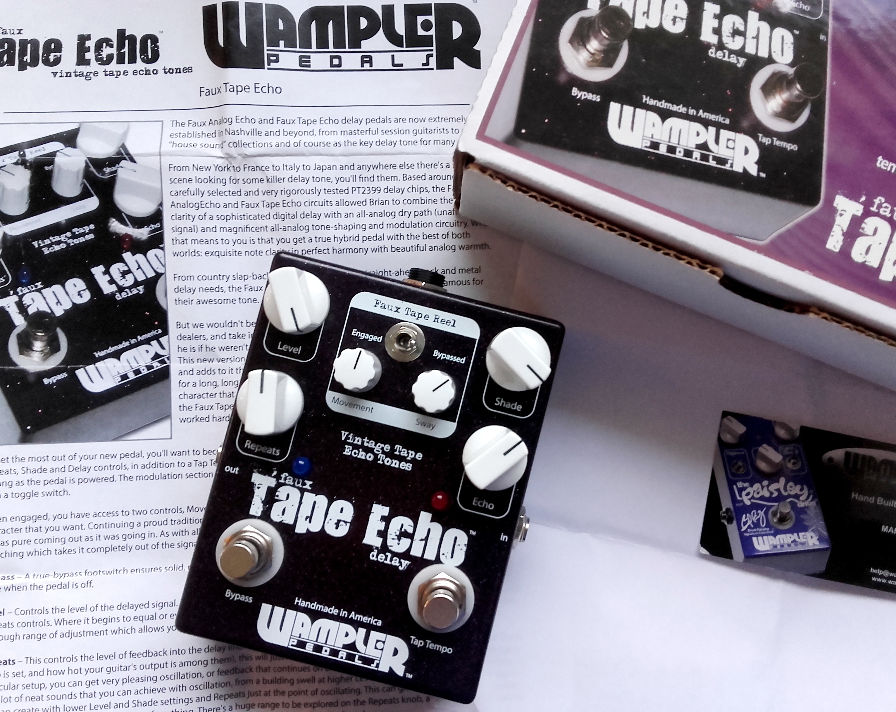 Photo Wampler Pedals Faux Tape Echo Tap Tempo FTE 1 (1540458