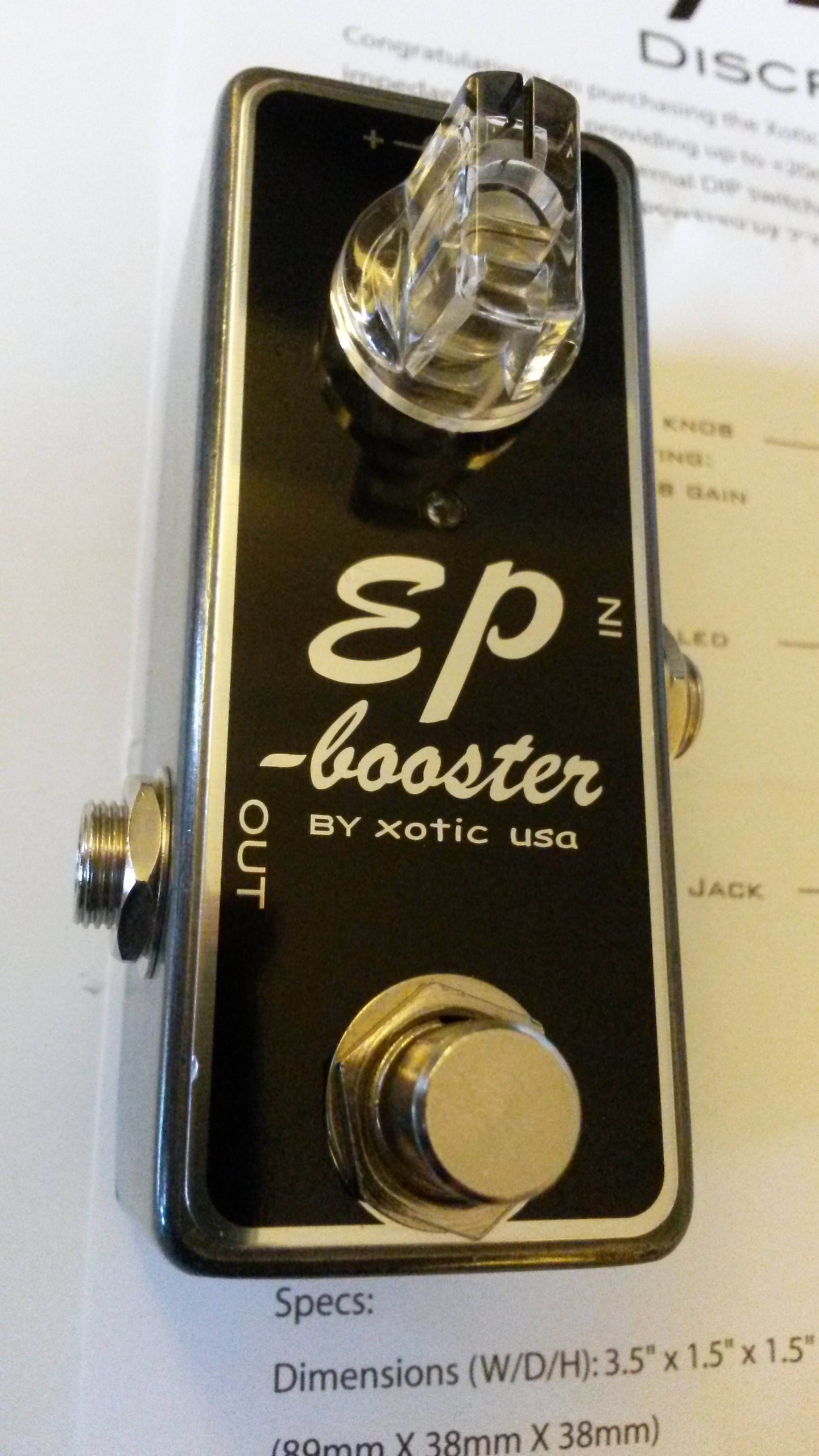 EP BOOSTER - Xotic Effects EP Booster - Audiofanzine