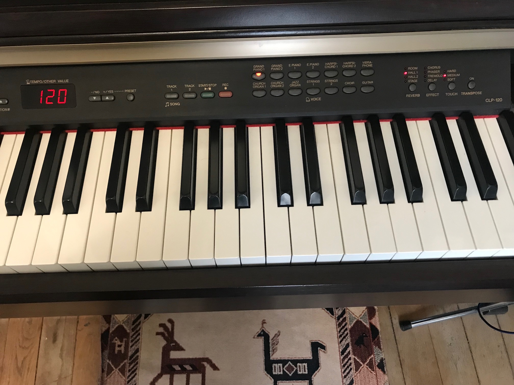 YAMAHA ヤマハ 電子ピアノ Clavinova グランビノーバ CLP-120 88鍵盤 