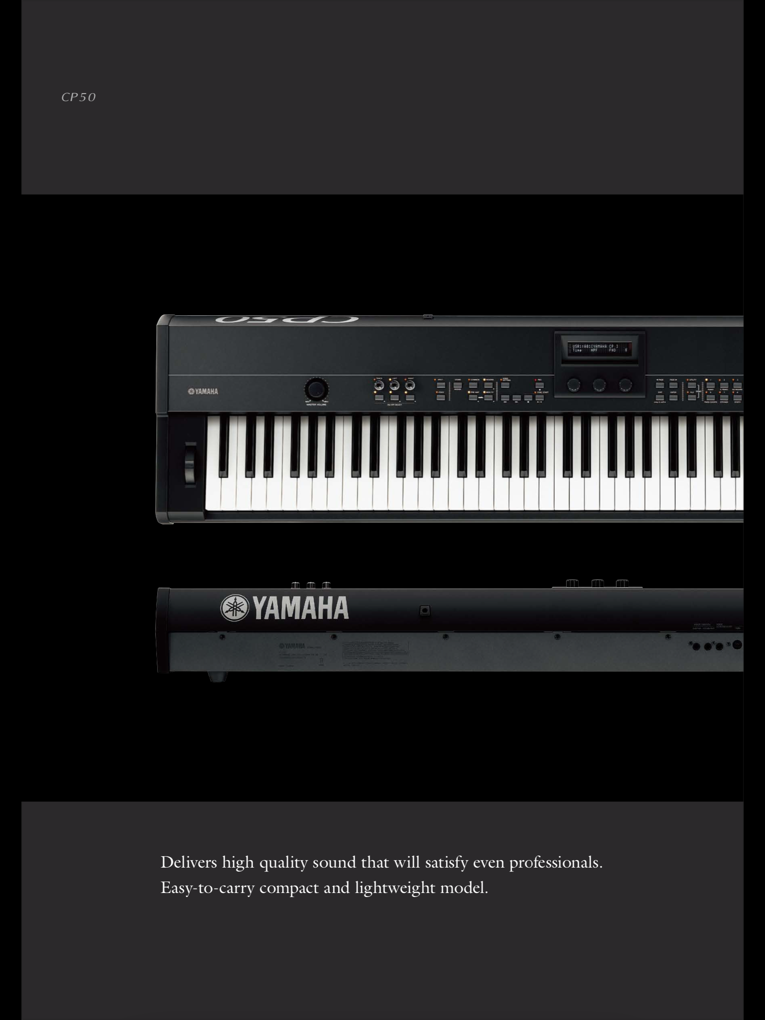 品質保証美品 YAMAHA ステージピアノ CP50 ヤマハ コンパクト 軽量 持ち運び可能 練習 ＳＣＭ音源 88 鍵GH鍵盤 高音質 高性能 ヤマハ
