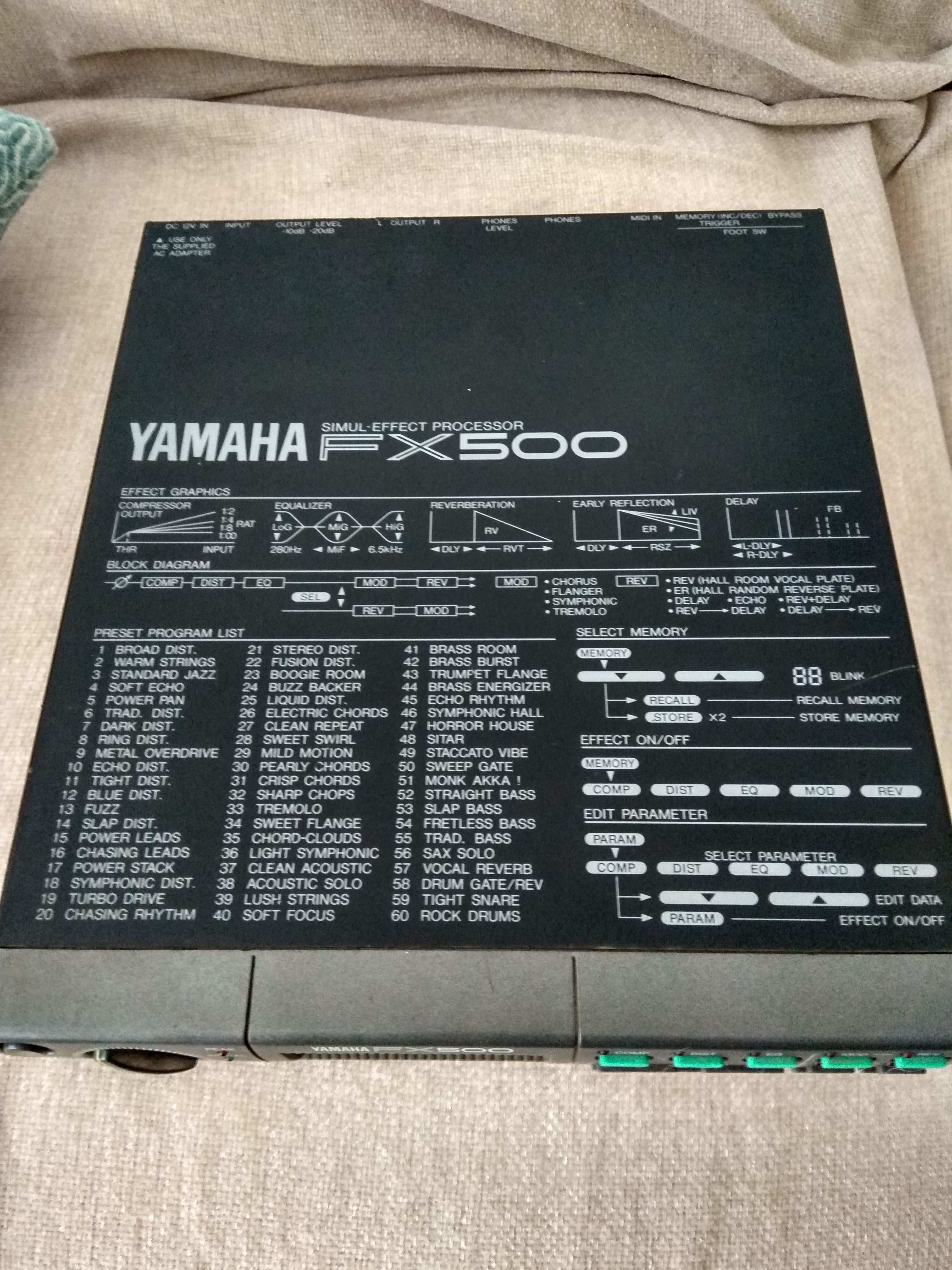 FX500 Yamaha FX500 Audiofanzine