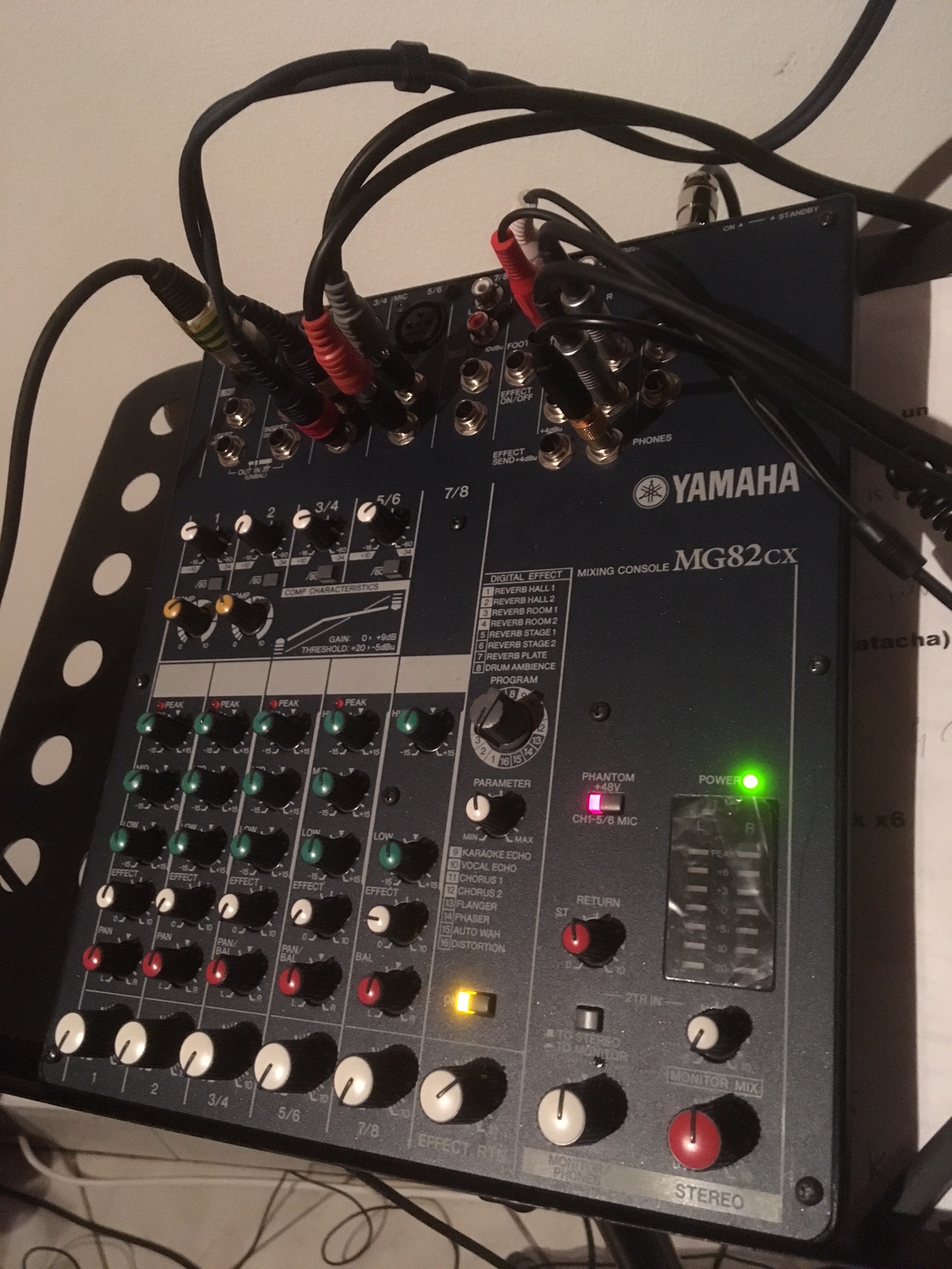 Yamaha mg82cx подключение к ноутбуку