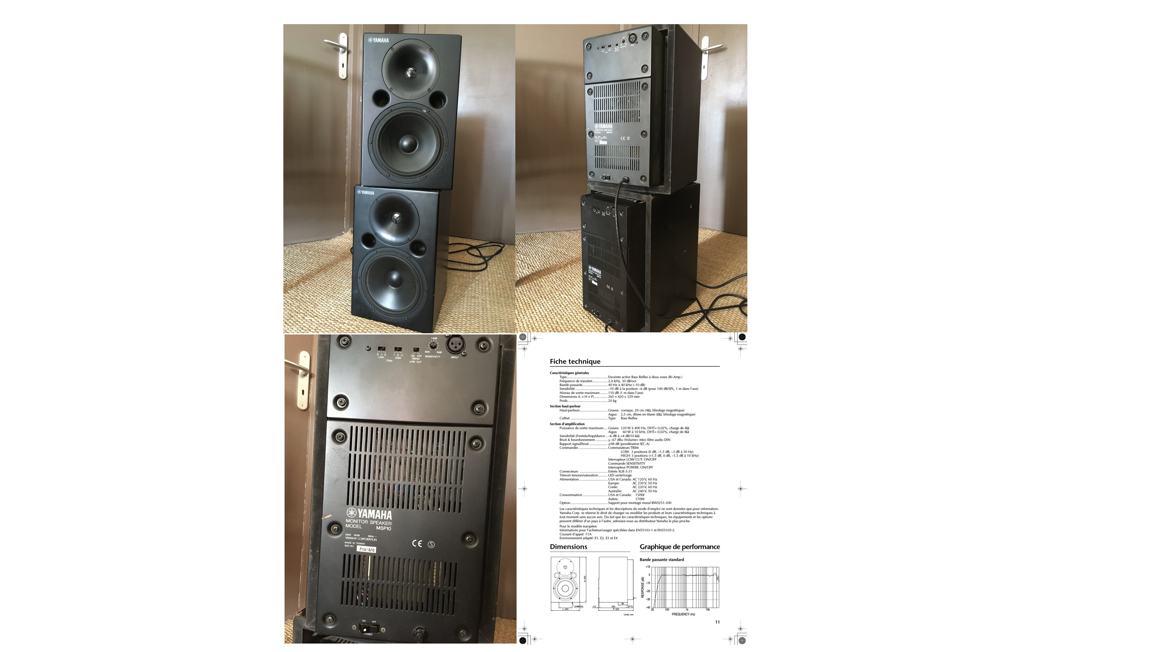 MSP10 - Yamaha MSP10 - Audiofanzine