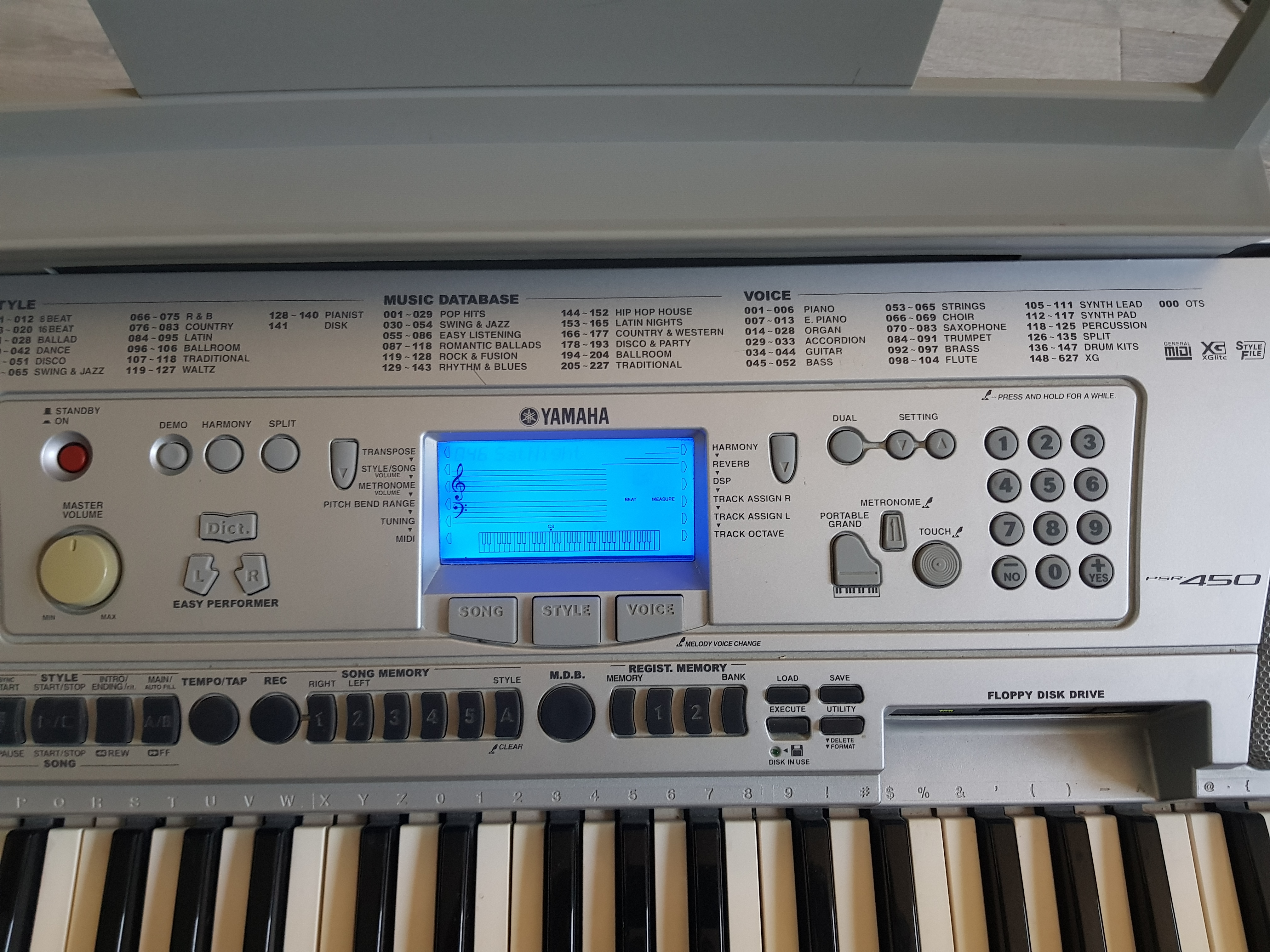 PSR-450 - Yamaha PSR-450 - Audiofanzine
