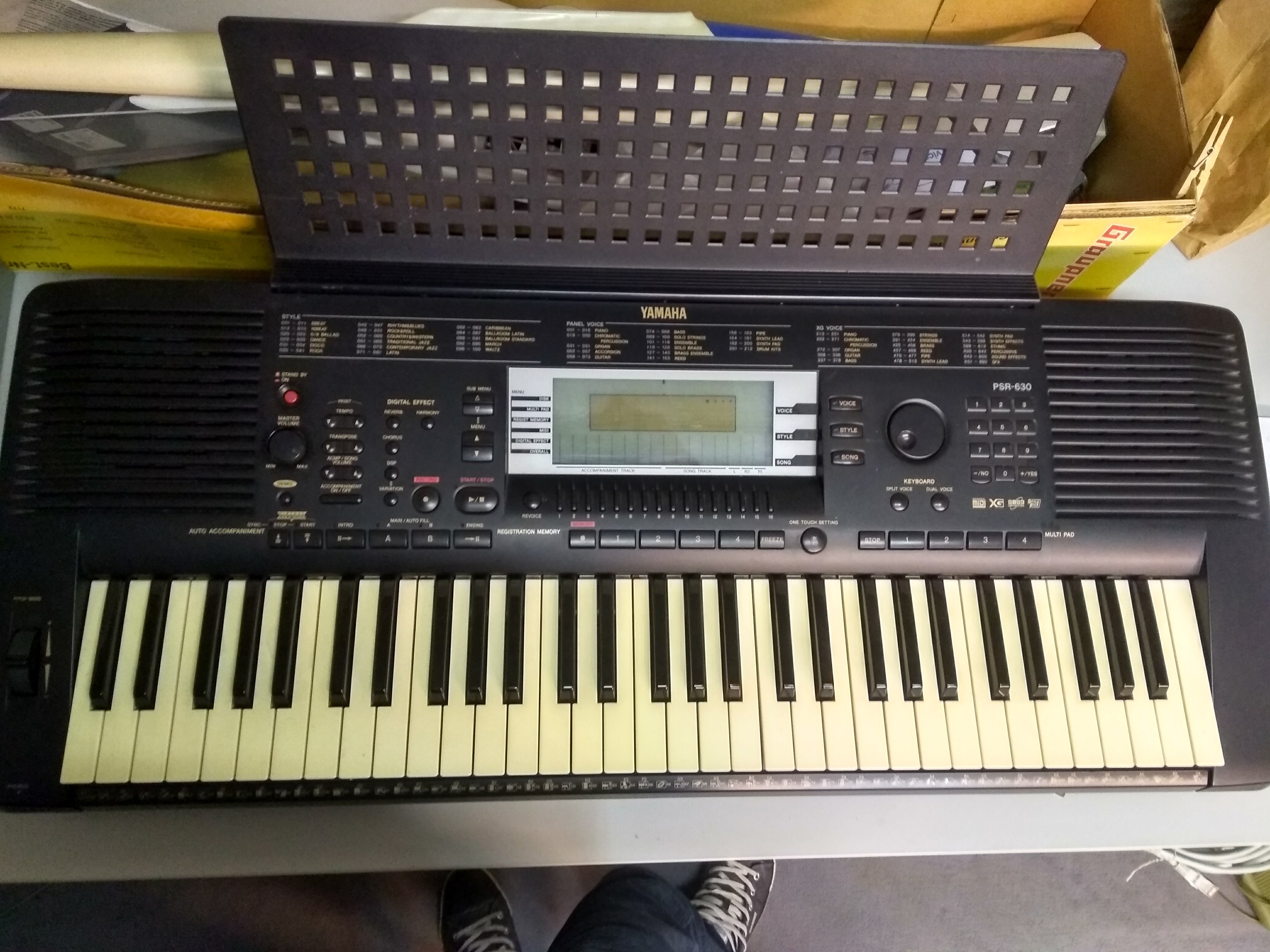 yamaha psr 630 styles