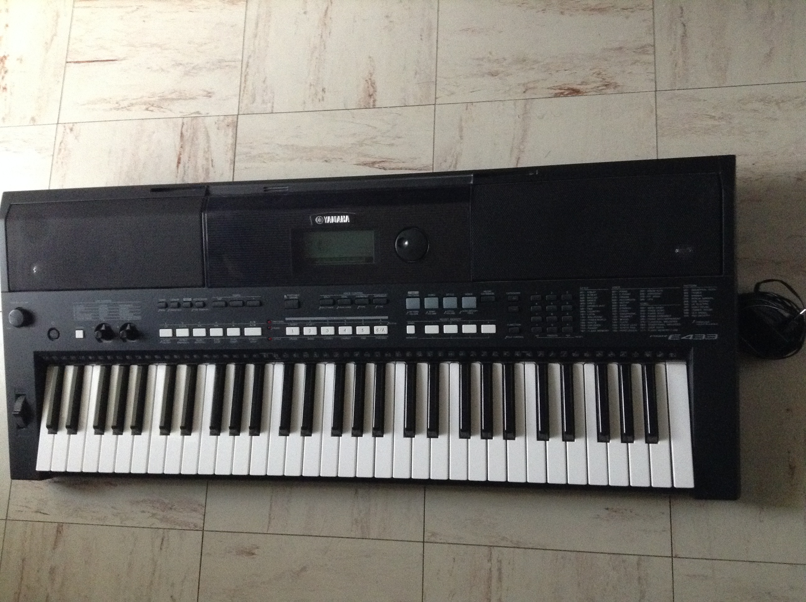 download styles for yamaha psr e433