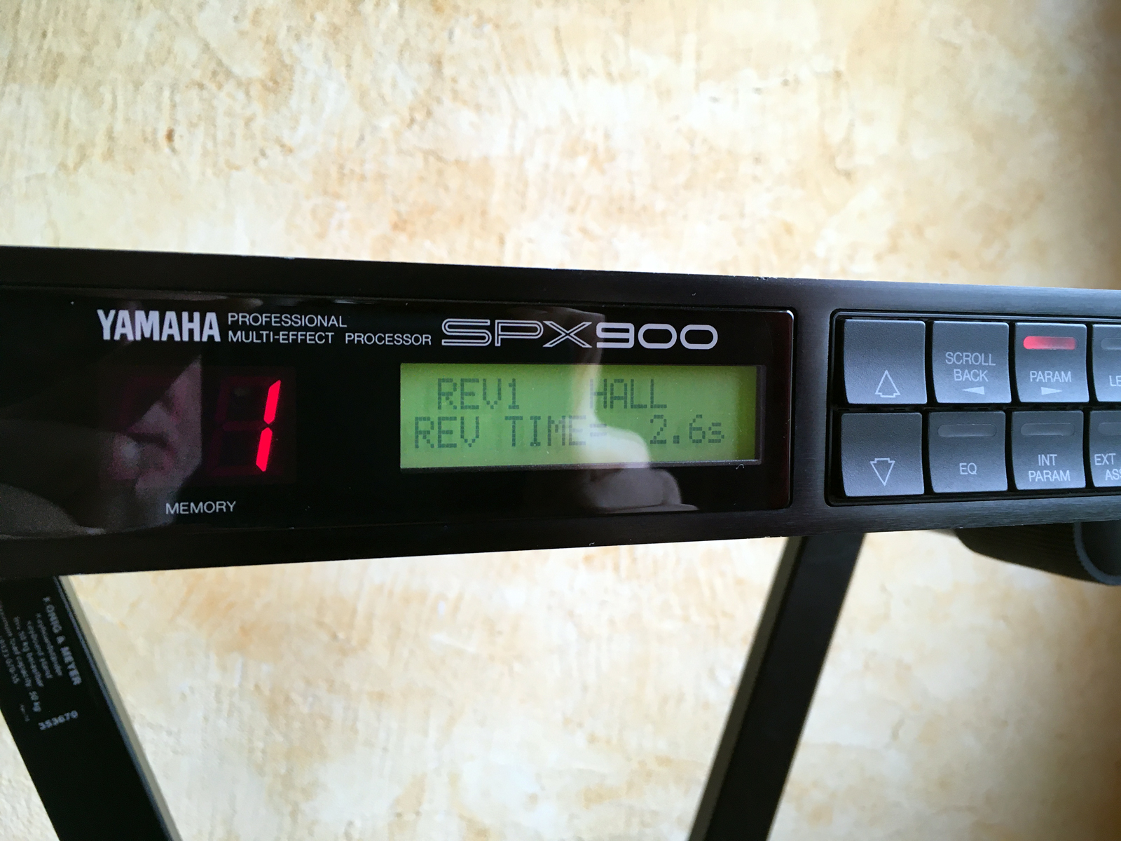 直販入荷（（一ヵ月保証）） YAMAHA SPX900 　動作ＯＫ エフェクター