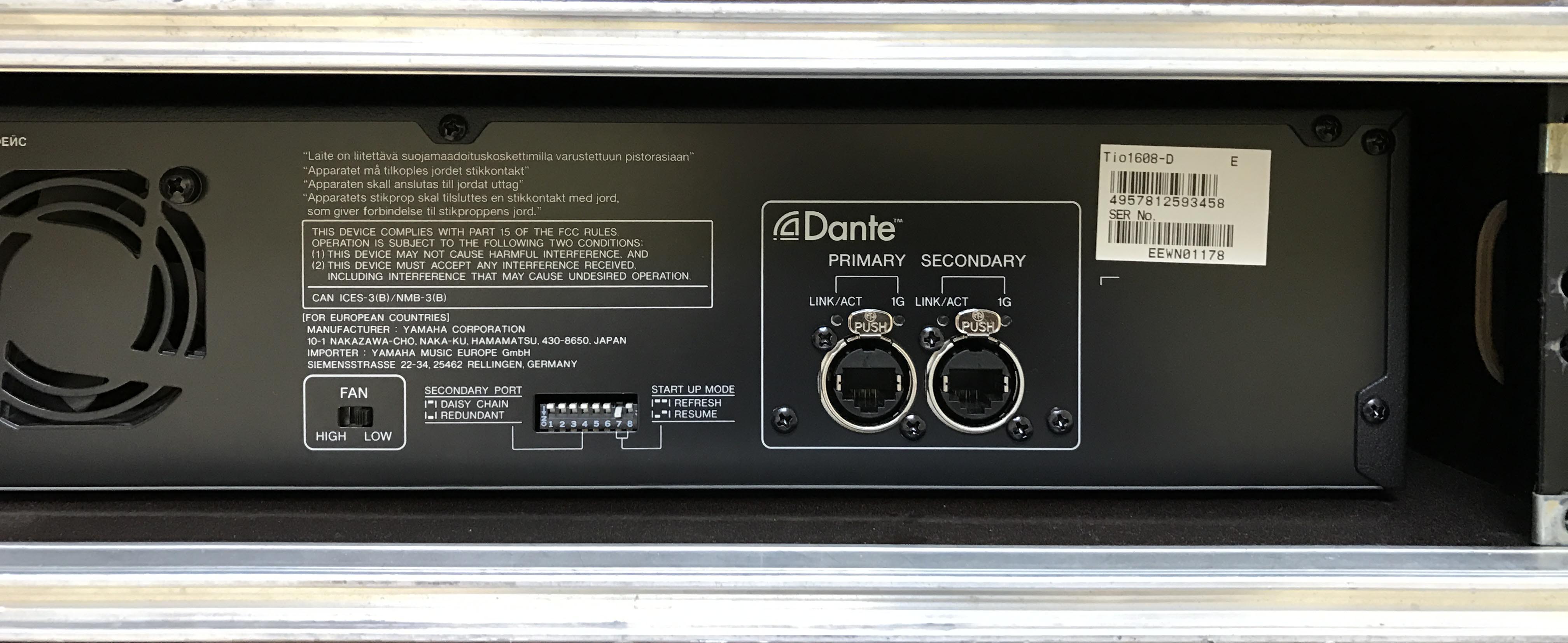 TIO1608D Yamaha Tio1608D Audiofanzine