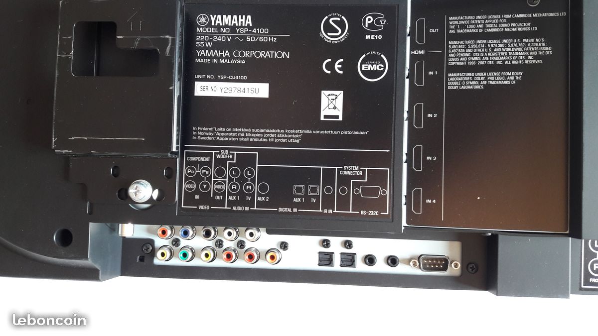 YSP-4100 - Yamaha YSP-4100 - Audiofanzine