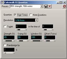 Cakewalk Quantize