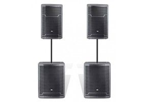 Pack Sono 6000W TOTAL - 4 Enceintes + 2 Ampli Sono + Mixage - Pack