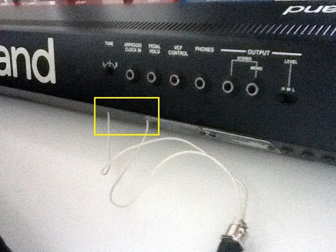 MIDI wires outside
