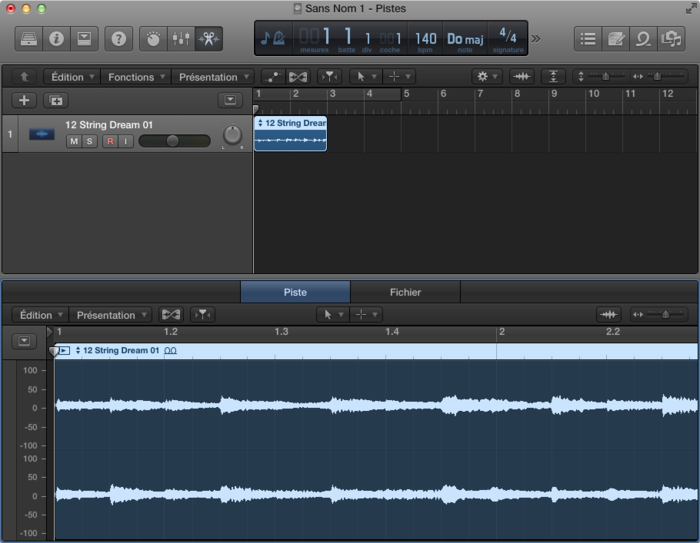 Editeur Audio Logic Pro X