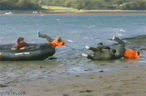 Beach landing fail