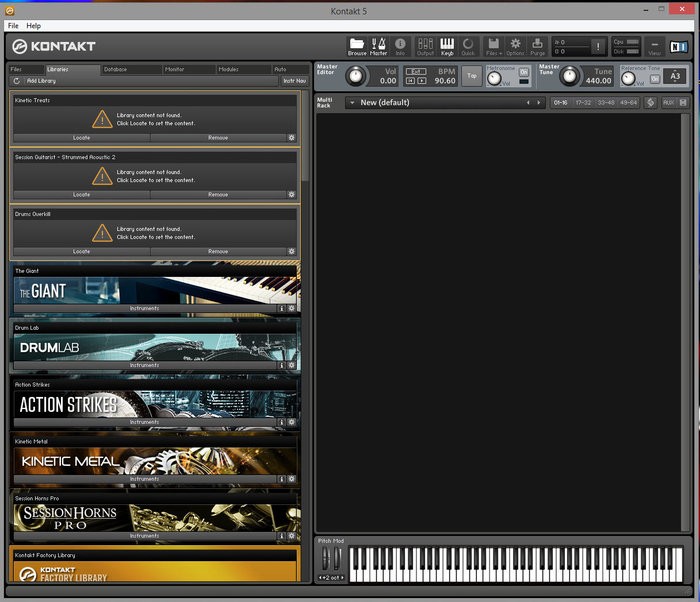 kontakt add library without native access
