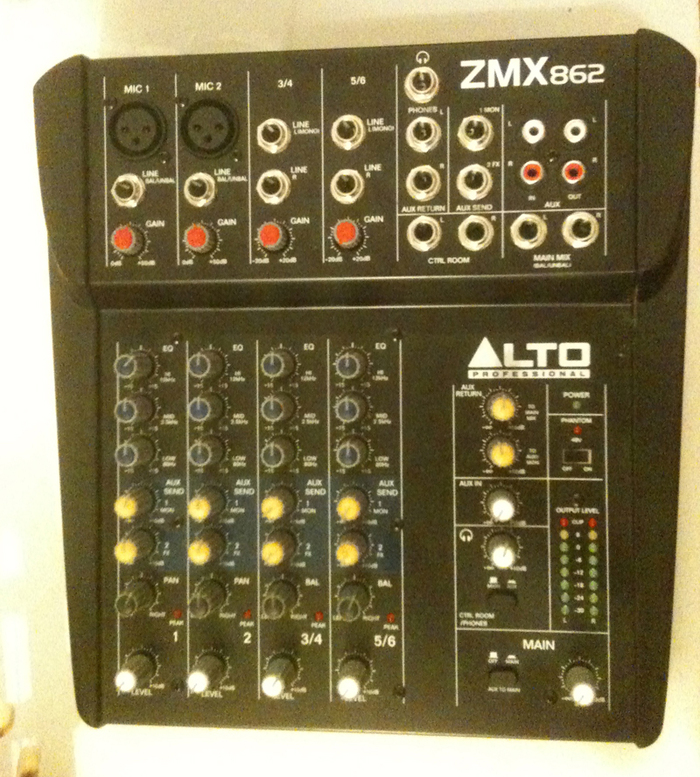 Xlr Microphone Inputs Alto Professional ZMX862 6-Channel - Compact