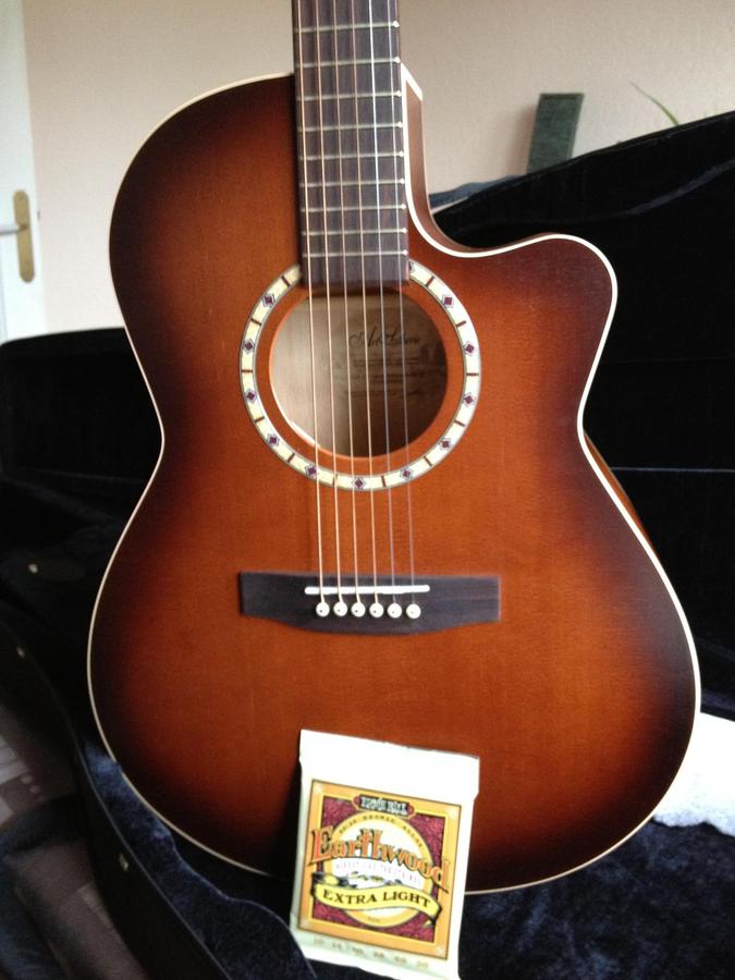 Art lutherie folk cw cedar antique burst quantum 1 image 407018