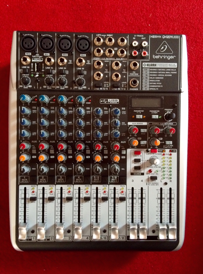 Behringer qx1204usb подключение к компьютеру