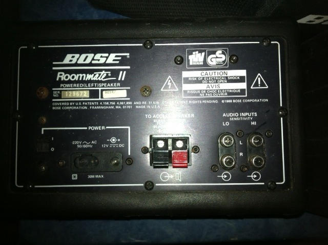 Bose ROOMMATE II image (#559333) - Audiofanzine