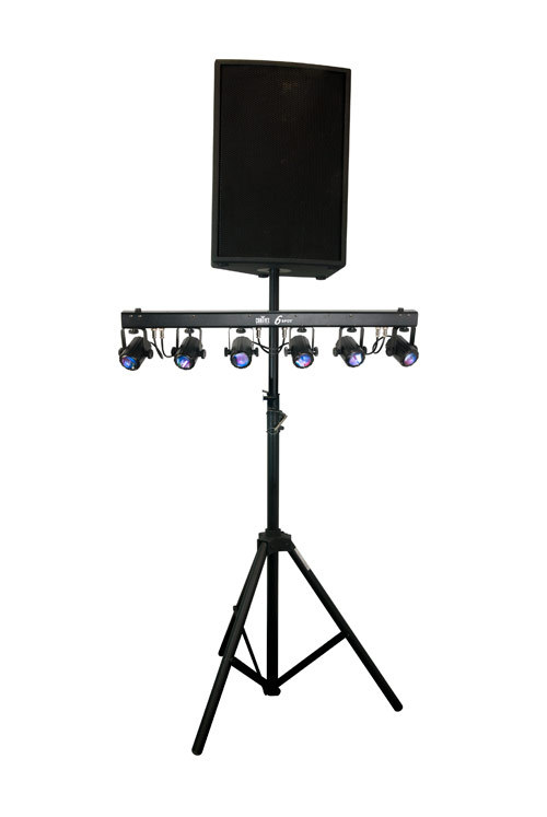 Photo Chauvet 6SPOT : Chauvet 6SPOT - On Speaker Stand View (#1830321