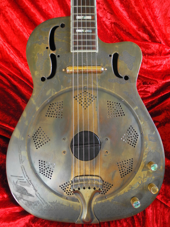 Dean Guitars Resonator Thin Body Electric - Chrome Gold image (#1541755